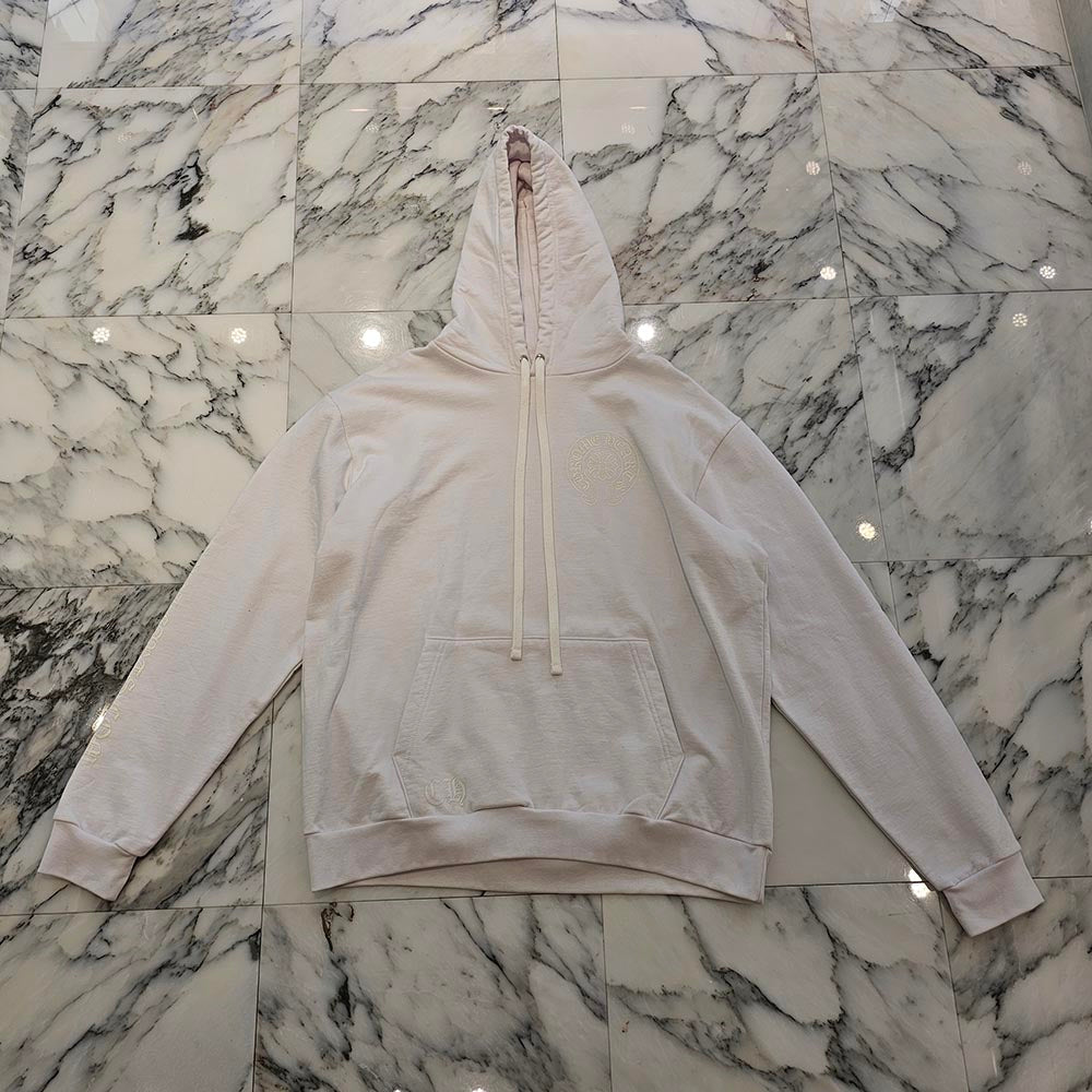 CHROME HEARTS Online Limited Fluorescence Horseshoe Pullover Hoodie Size L クロムハーツ オンライン限定 蛍光 ホースシュー プルオーバー フーディ サイズL