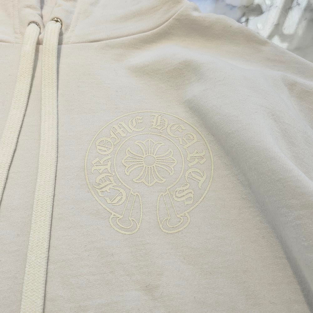CHROME HEARTS Online Limited Fluorescence Horseshoe Pullover Hoodie Size L クロムハーツ オンライン限定 蛍光 ホースシュー プルオーバー フーディ サイズL