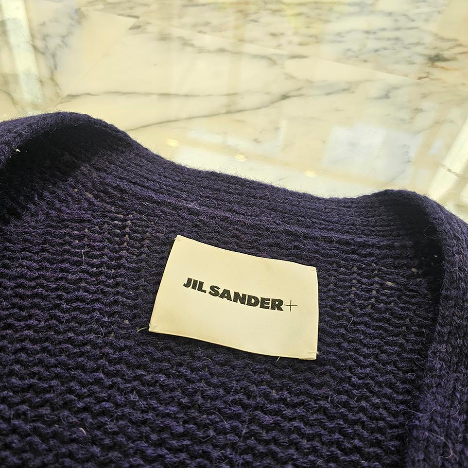 JIL SANDER 2021AW Oversized Wool Knit Cardigan JPUT751517MTY2001812 Size 46 ジルサンダー オーバーサイズ ウール ニット カーディガン サイズ46