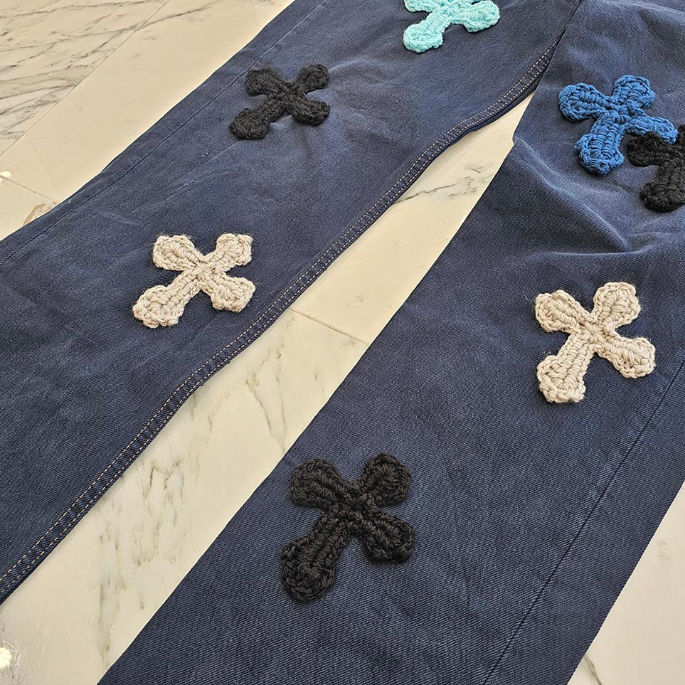 Y.A.R.N × Levi's Body Knit Cross Denim Pants ヤーン×リーバイス ボディ ニットクロス デニムパンツ