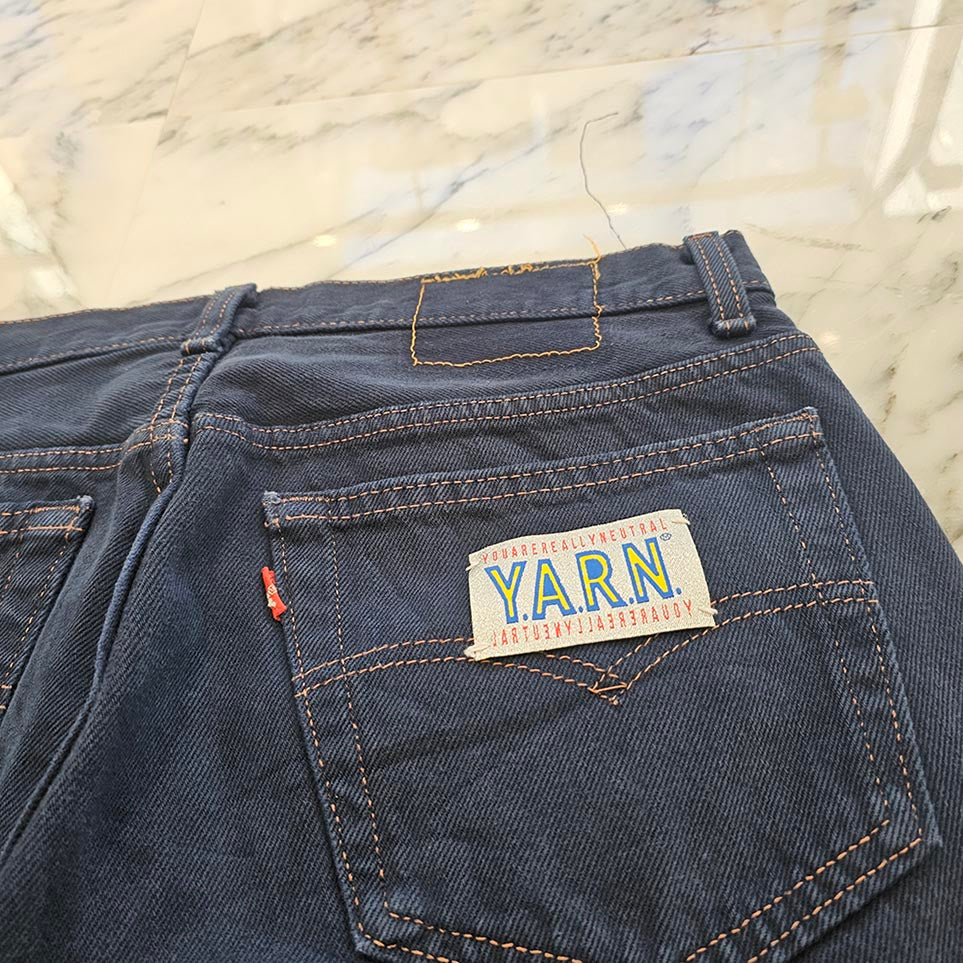 Y.A.R.N × Levi's Body Knit Cross Denim Pants ヤーン×リーバイス ボディ ニットクロス デニムパンツ