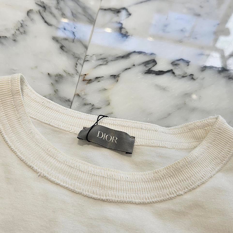 DIOR × sacai 2021AW Dior HOMME Oversized Docking Tee 213J669A0554 Size S ディオール × サカイ ディオールオム オーバーサイズ ドッキング Tシャツ サイズS