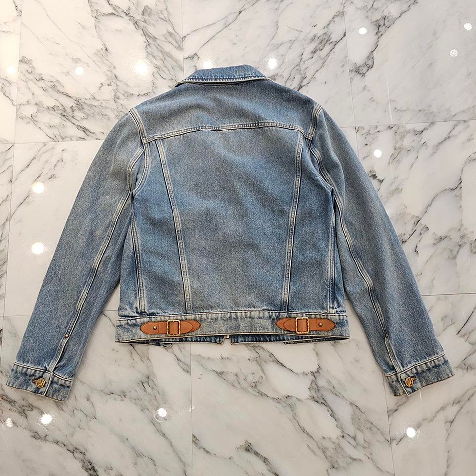 LOUIS VUITTON 2019SS Double Front Virgil Abloh Denim Jacket HGA73WLVP Size 44 ルイヴィトン ダブルフロント ヴァージル アブローデニムジャケット サイズ44
