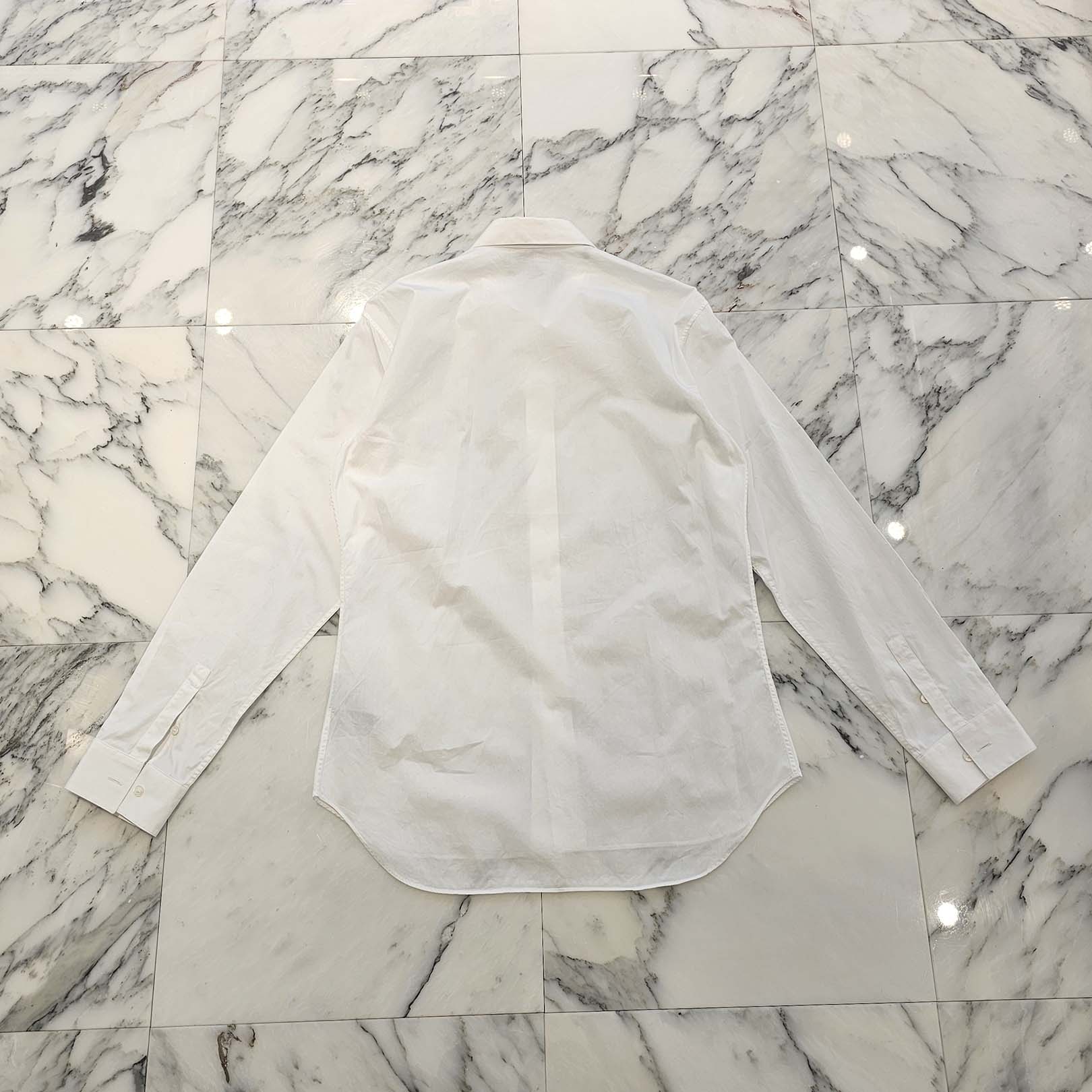 DIOR Logo Patch Embroidered Long Sleeve Shirt 313C545A1581 Size 40 ディオール ロゴワッペン刺繍 長袖シャツ サイズ40