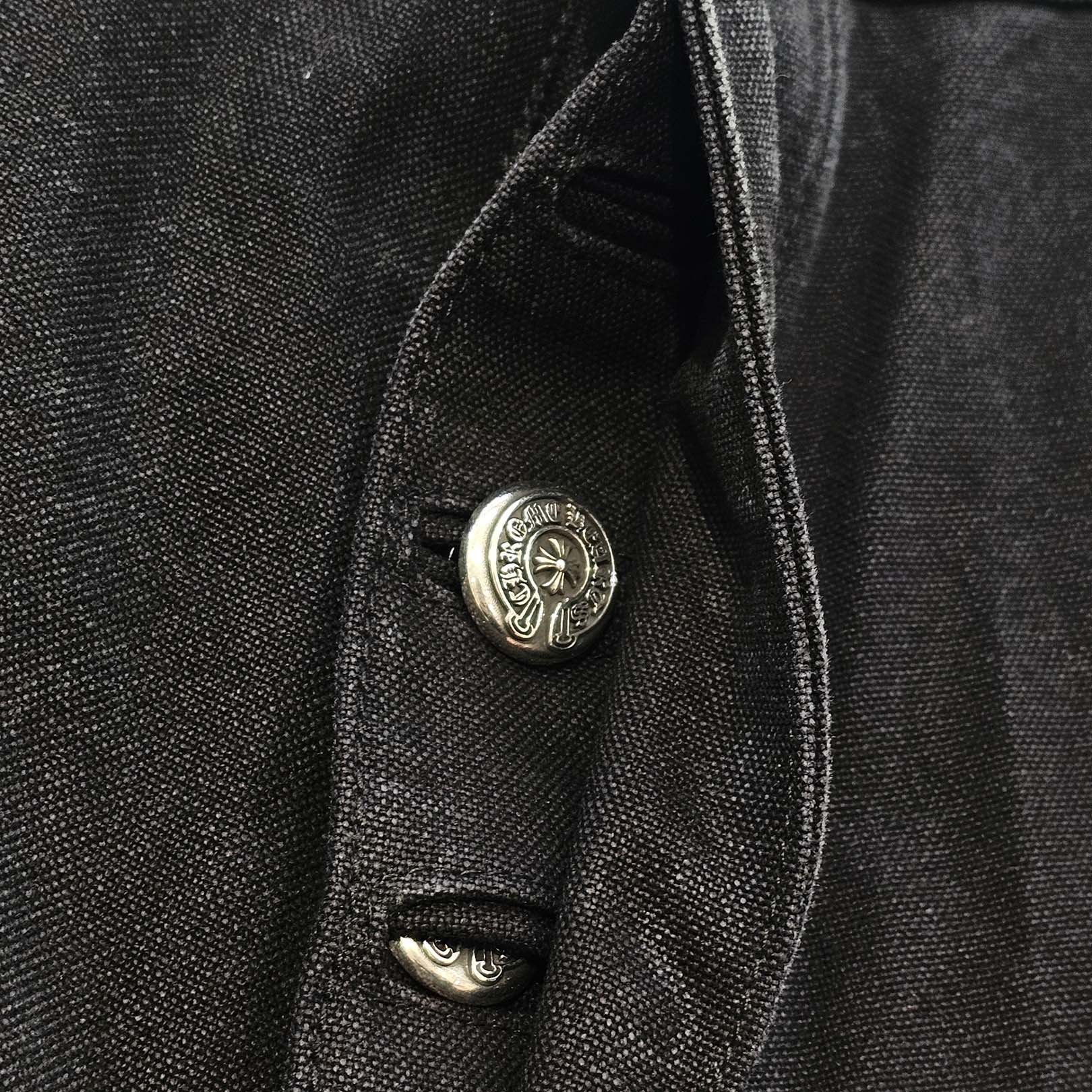 CHROME HEARTS Carpenter Cemetery Cross Patch Denim Shorts Size 36 クロムハーツ カーペンター セメタリークロスパッチ デニムショーツ サイズ36