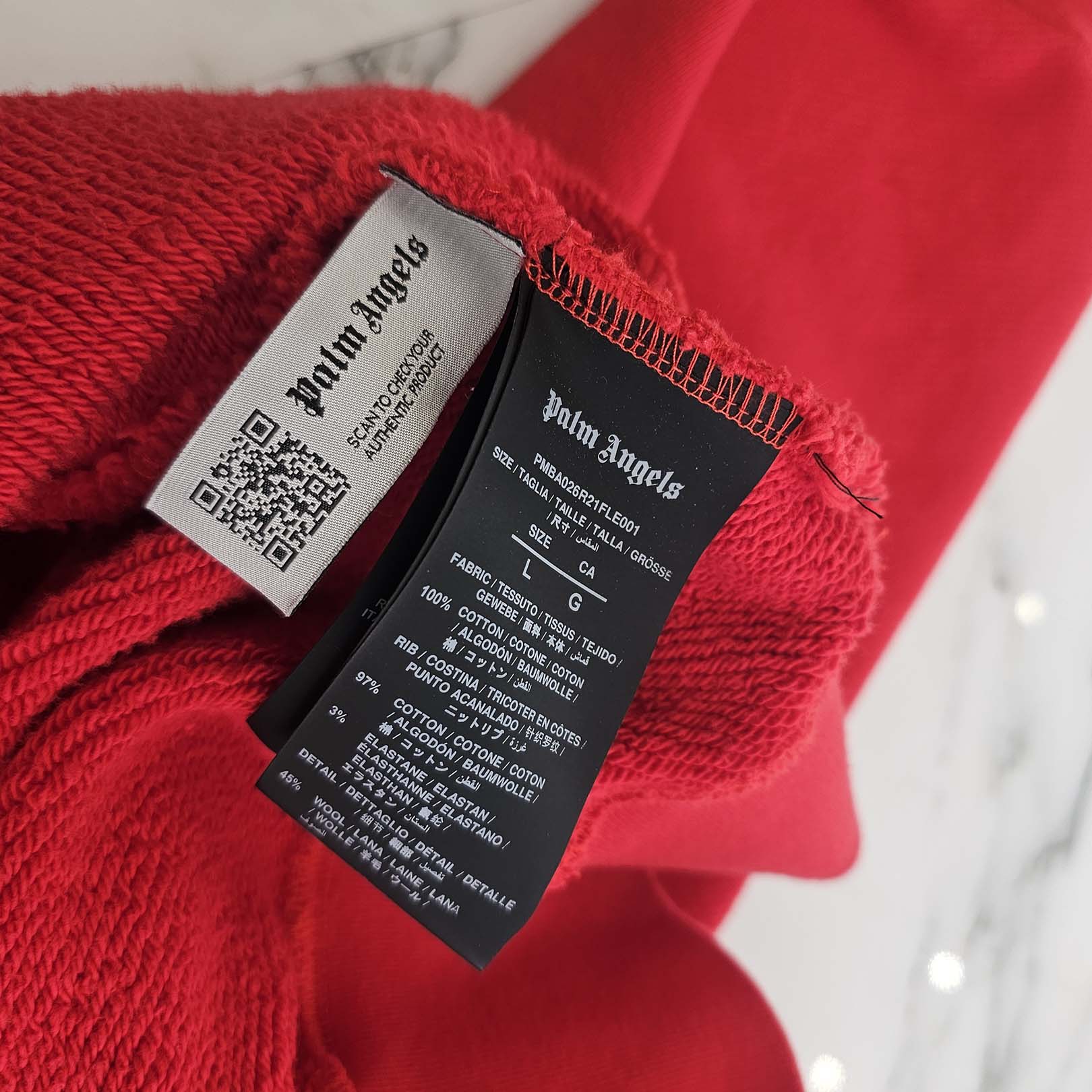 Palm Angels 2023SS PA Bear Fitted Crew Sweatshirt PMBA026R21FLE001 Size L パームエンジェルス ベアフィッティドクルースウェットシャツ サイズL