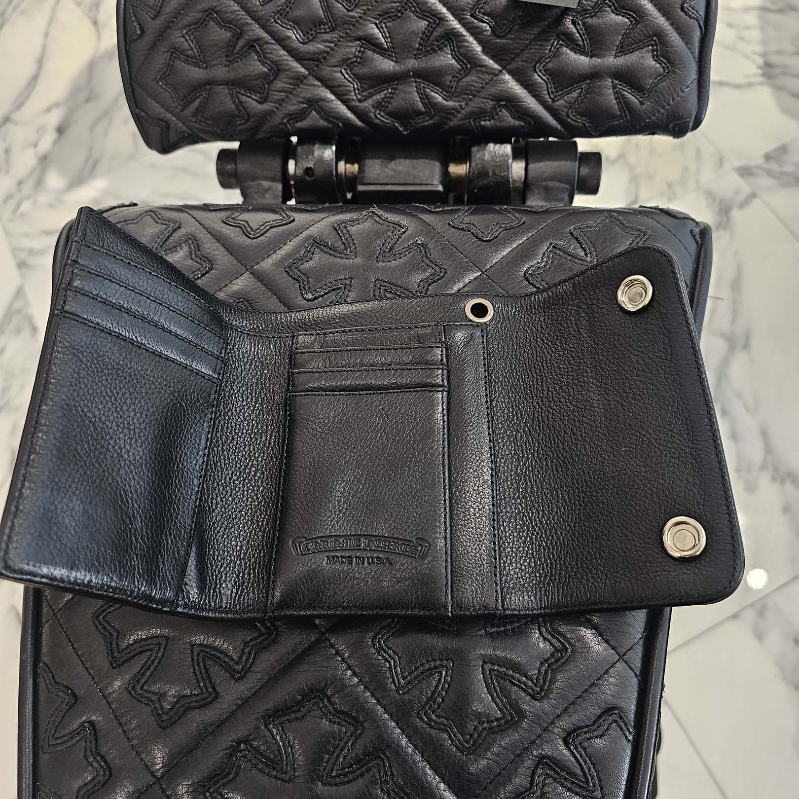 CHROME HEARTS Wave Mini Cross Ball Wallet クロムハーツ ウェーブ ミニ クロスボール ウォレット