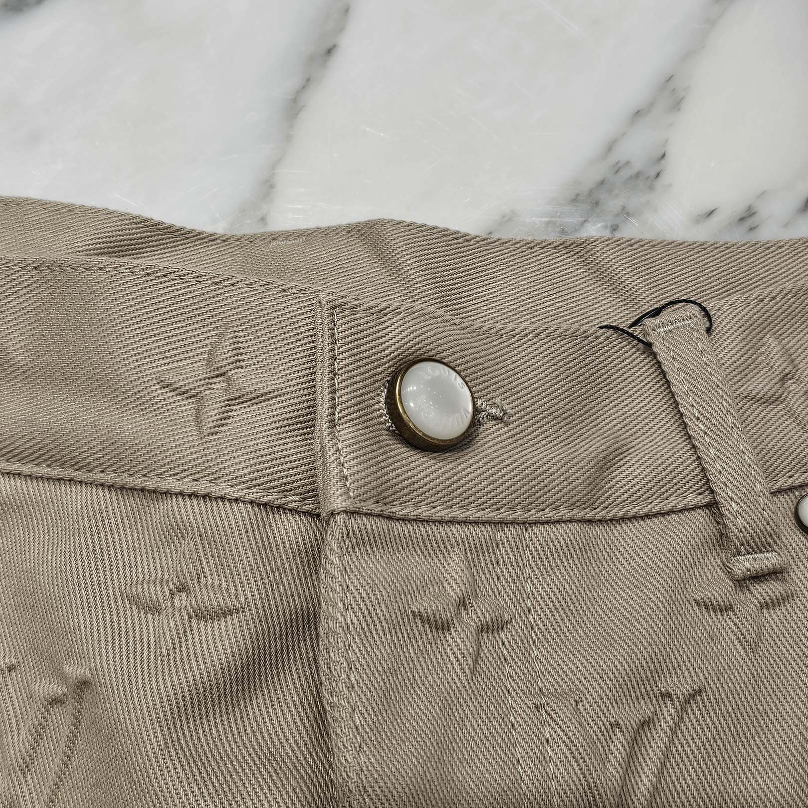 LOUIS VUITTON 2025SS Monogram Embroidery Skate Pants 1AHBM8 Size 31 ルイヴィトン モノグラム エンブロイダリー スケートパンツ サイズ31