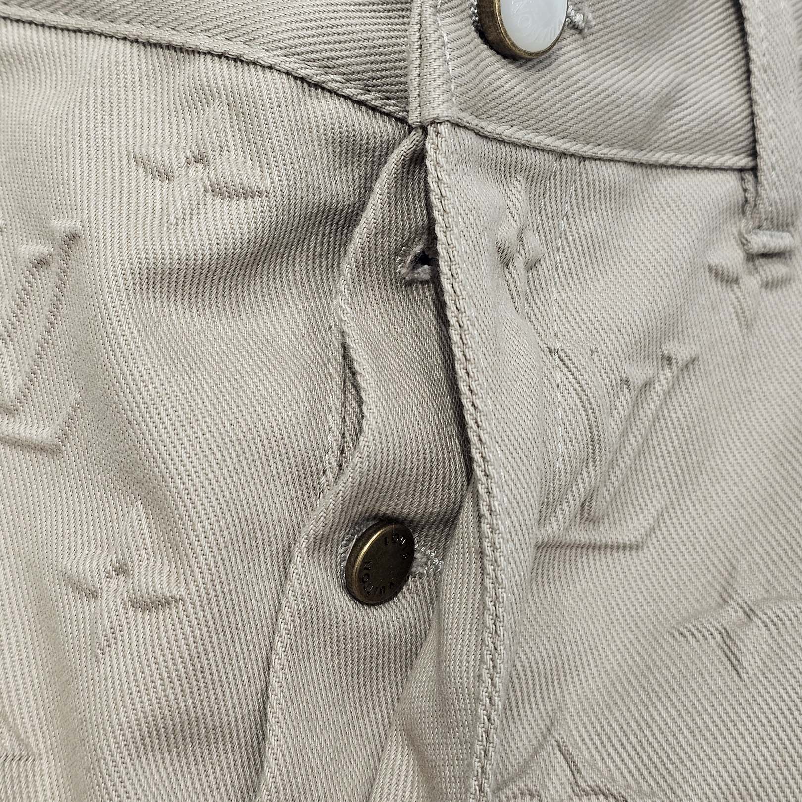LOUIS VUITTON 2025SS Monogram Embroidery Skate Pants 1AHBM8 Size 31 ルイヴィトン モノグラム エンブロイダリー スケートパンツ サイズ31