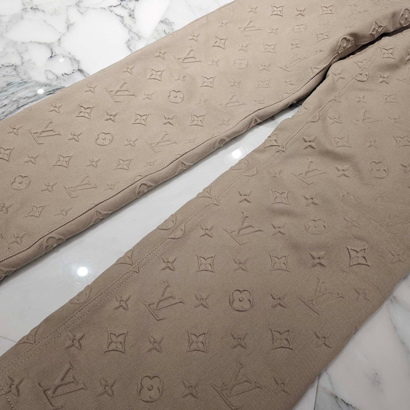 LOUIS VUITTON 2025SS Monogram Embroidery Skate Pants 1AHBM8 Size 31 ルイヴィトン モノグラム エンブロイダリー スケートパンツ サイズ31
