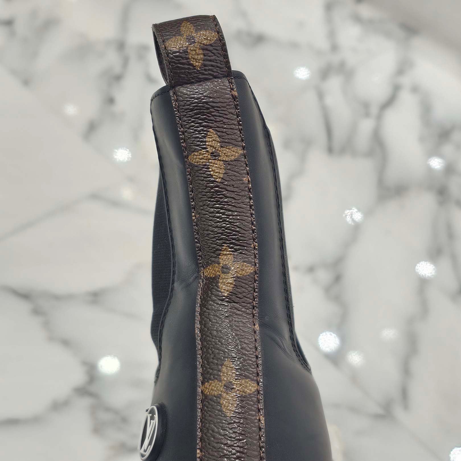 LOUIS VUITTON 2021AW LV Squad Line Leather High Cut Sneakers Size 36(23cm～23.5cm) ルイヴィトン LVスクアッド ラインレザー ハイカット スニーカー サイズ36（23cm～23.5cm）