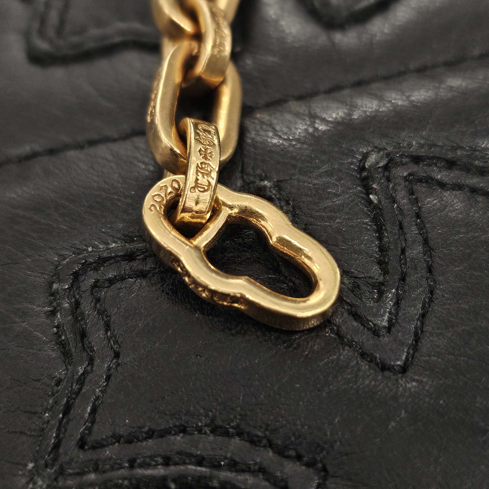 CHROME HEARTS 22K PAPER E CHAIN BRACELET Size 8 Inch クロムハーツ 22K ペーパー E チェーン ブレスレット サイズ8インチ