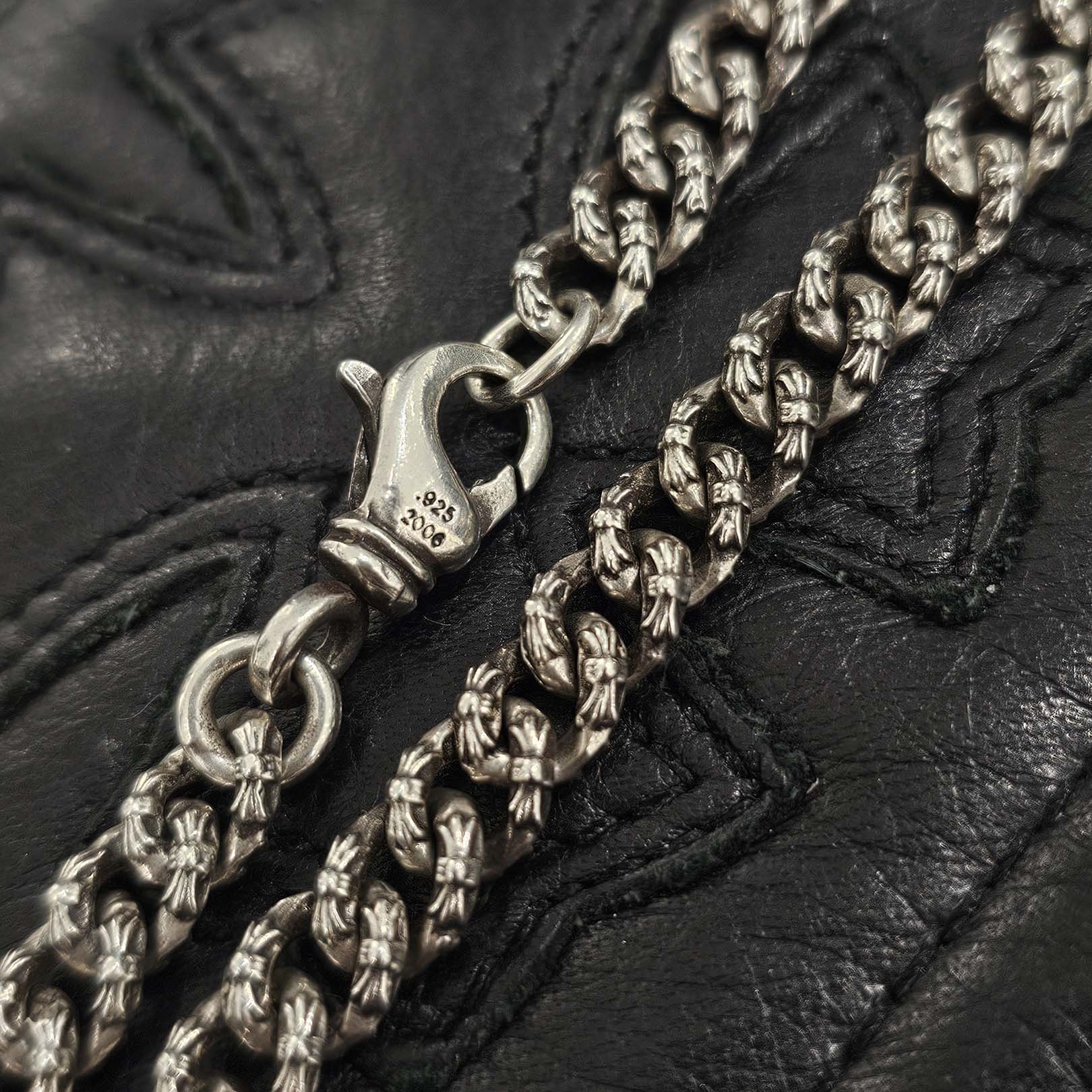 CHROME HEARTS Extra Mini Fancy Silver Necklace Chain Size 20 Inch クロムハーツ エクストラ ミニ ファンシー シルバー ネックレスチェーン サイズ20インチ