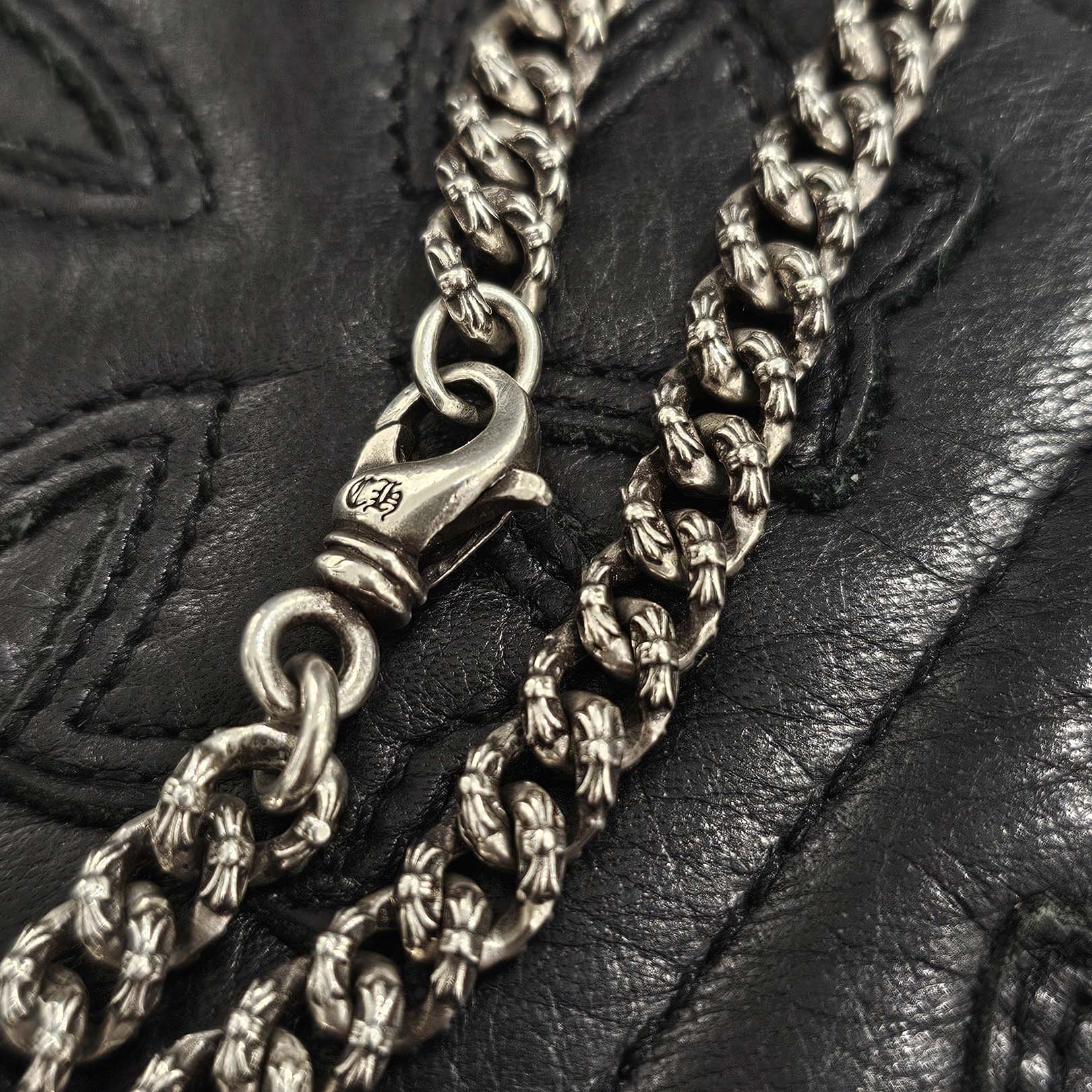 CHROME HEARTS Extra Mini Fancy Silver Necklace Chain Size 20 Inch クロムハーツ エクストラ ミニ ファンシー シルバー ネックレスチェーン サイズ20インチ