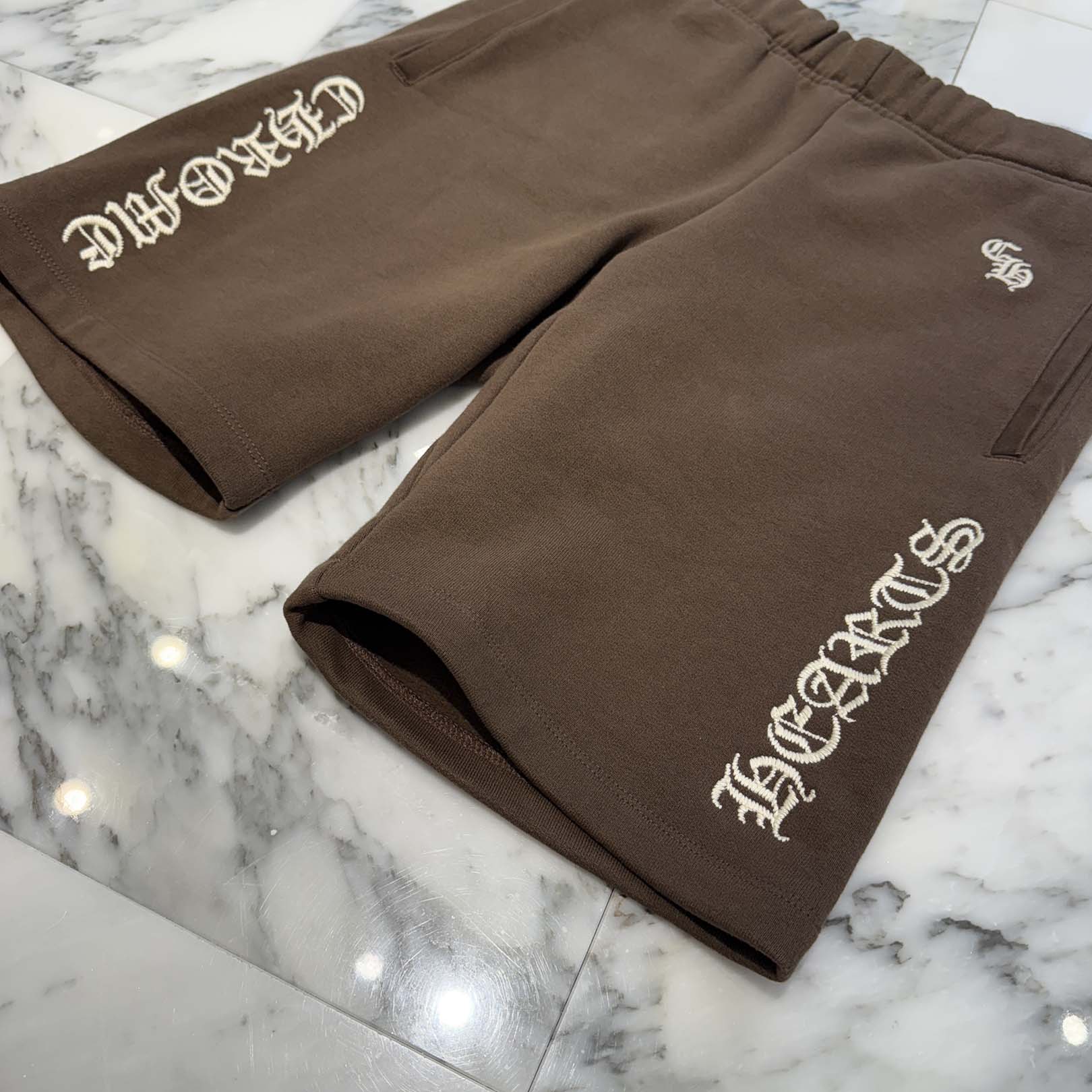 CHROME HEARTS Y NOT SLO RIDE Logo Sweat Half Pants Size M クロムハーツ ワイノット スローライド ロゴ スウェットハーフパンツ サイズM