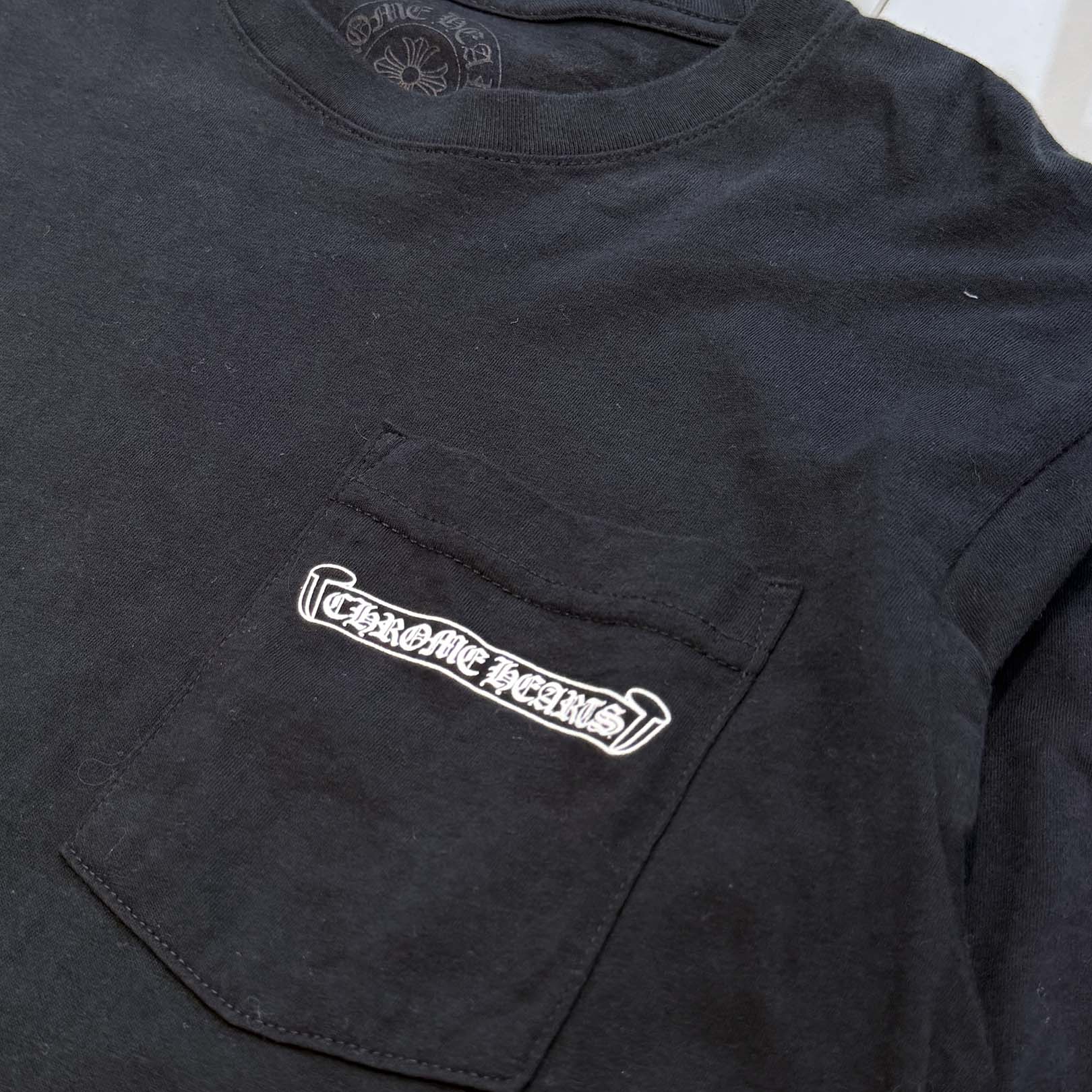 CHROME HEARTS Back Cemetery Cross Print Long Sleeve Tee Size M クロムハーツ バック セメタリークロス プリント ロングスリーブTシャツ サイズM