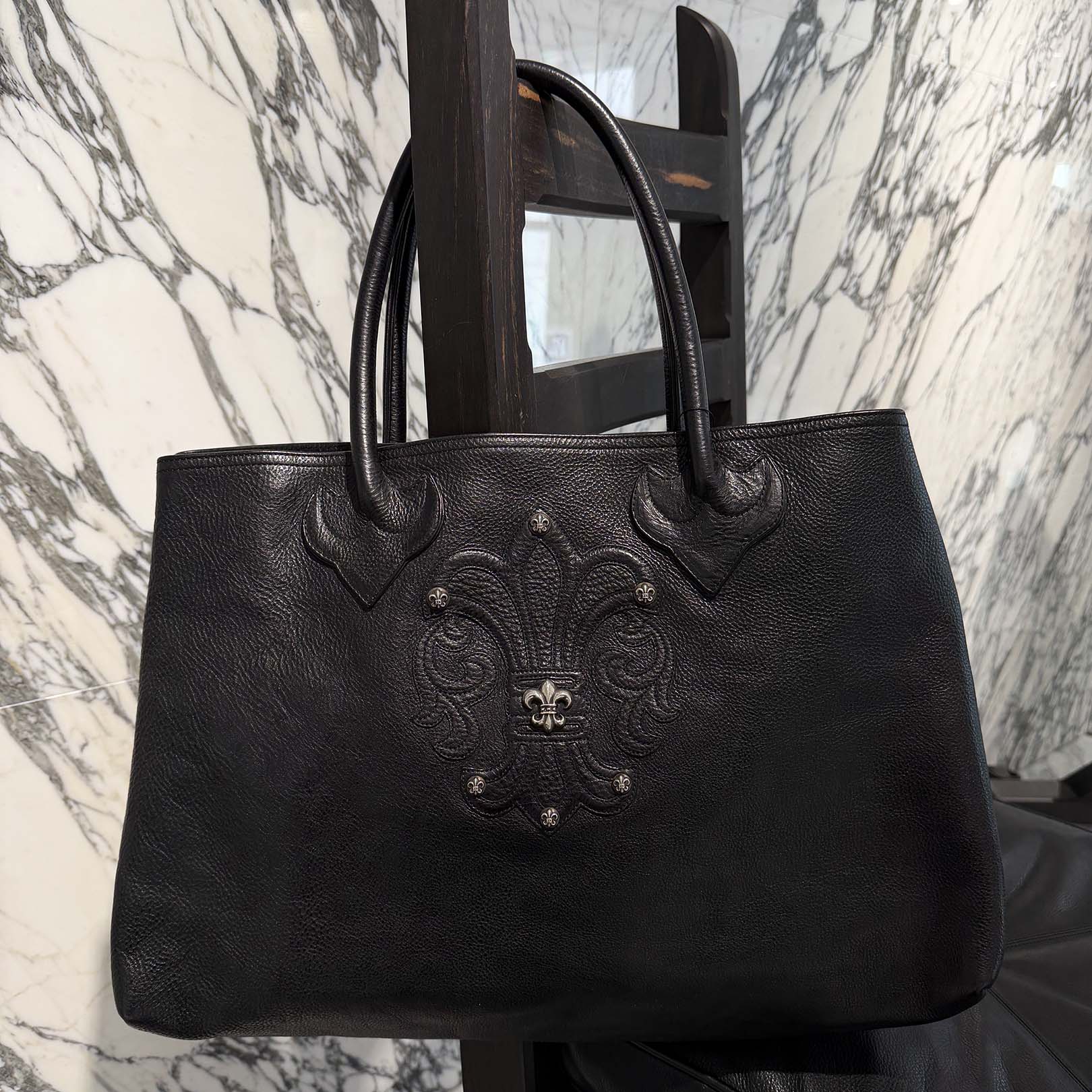 CHROME HEARTS BS Flare FS Leather Tote Bag クロムハーツ BSフレア FS レザートートバッグ