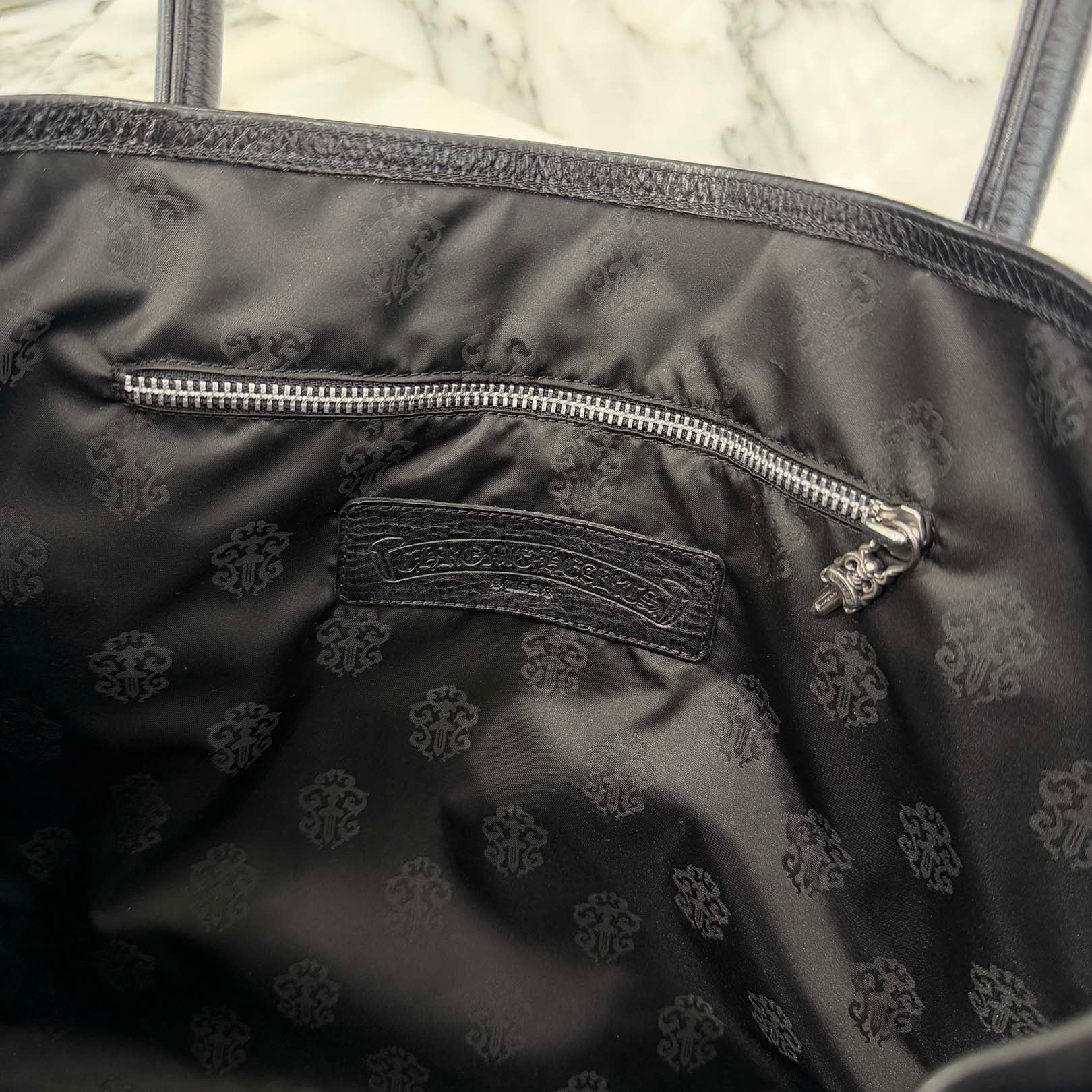 CHROME HEARTS BS Flare FS Leather Tote Bag クロムハーツ BSフレア FS レザートートバッグ