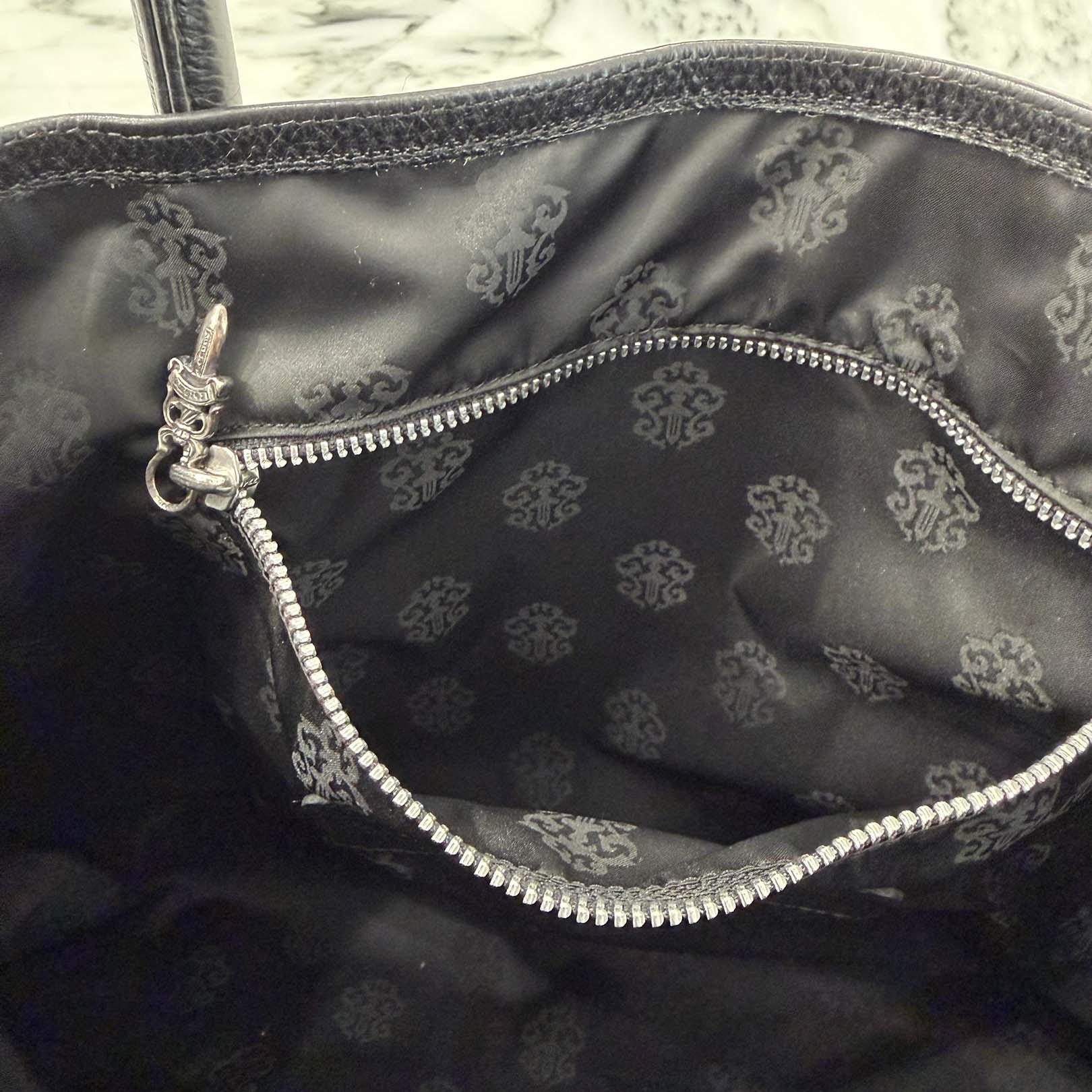CHROME HEARTS BS Flare FS Leather Tote Bag クロムハーツ BSフレア
