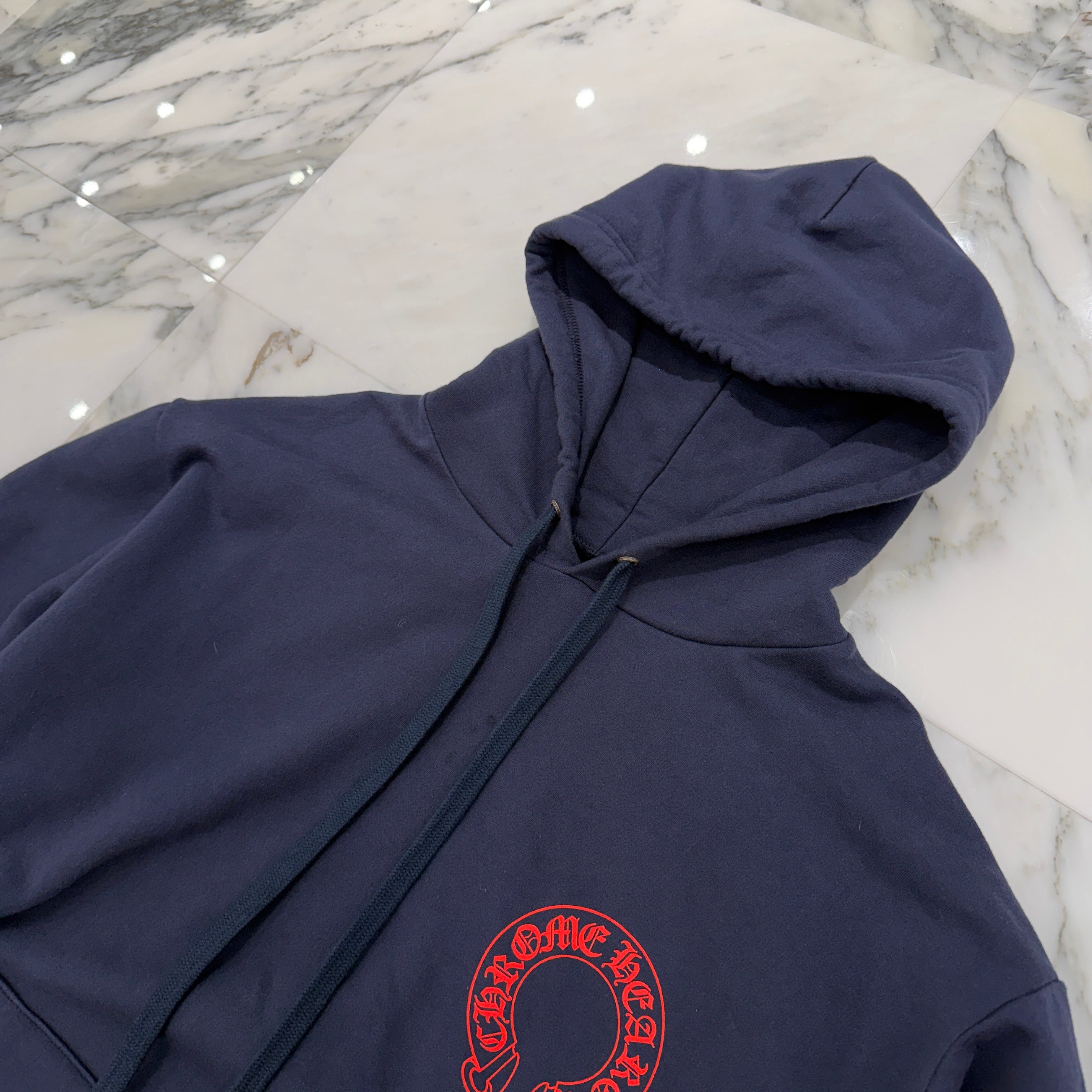 CHROME HEARTS 2025SS Floral Cross Horseshoe Pullover Hoodie Size XL クロムハーツ フローラルクロス ホースシュー プルオーバーフーディーサイズXL