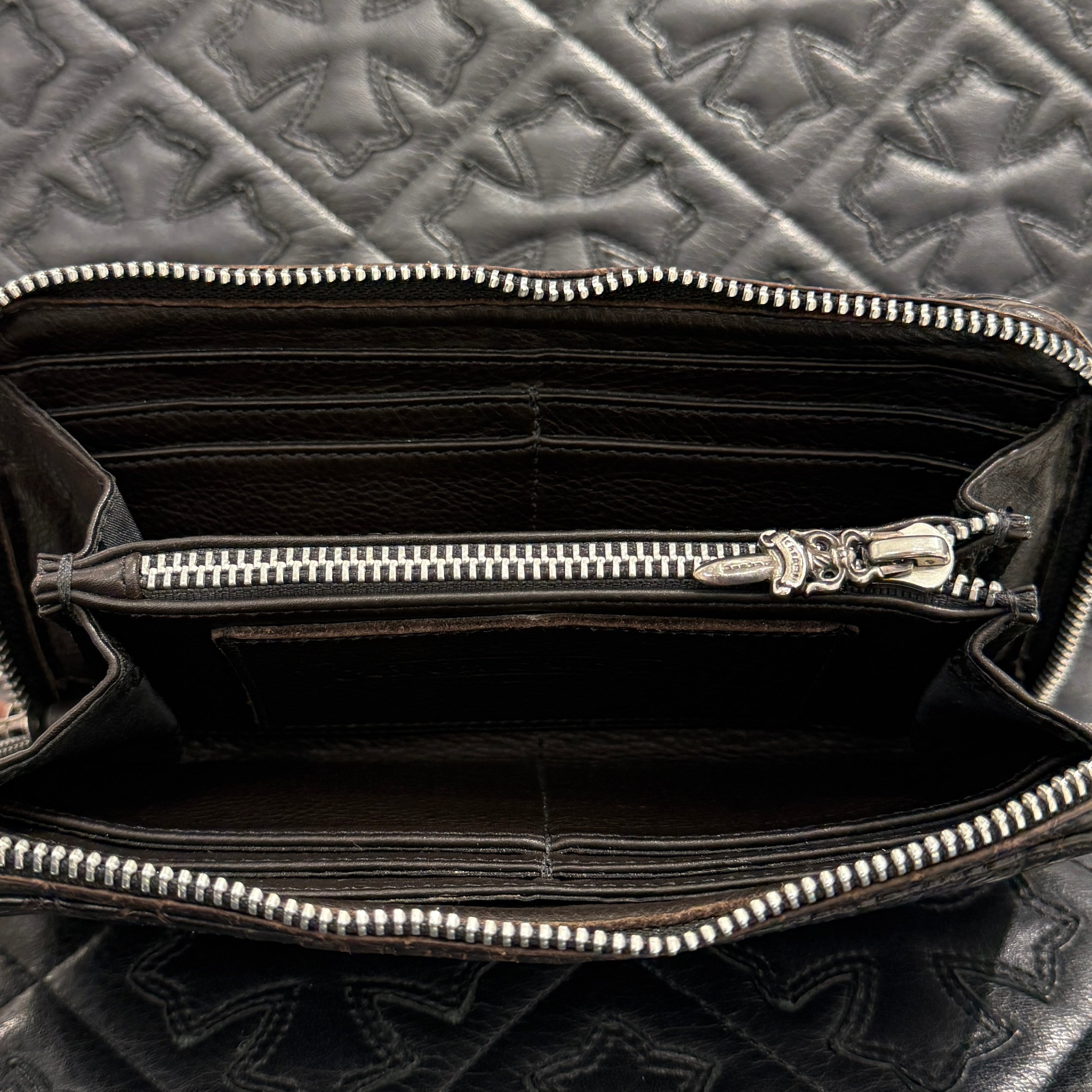 CHROME HEARTS Alligator REC F ZIP Leather Wallet クロムハーツ アリゲーター レック F ジップ レザー ウォレット