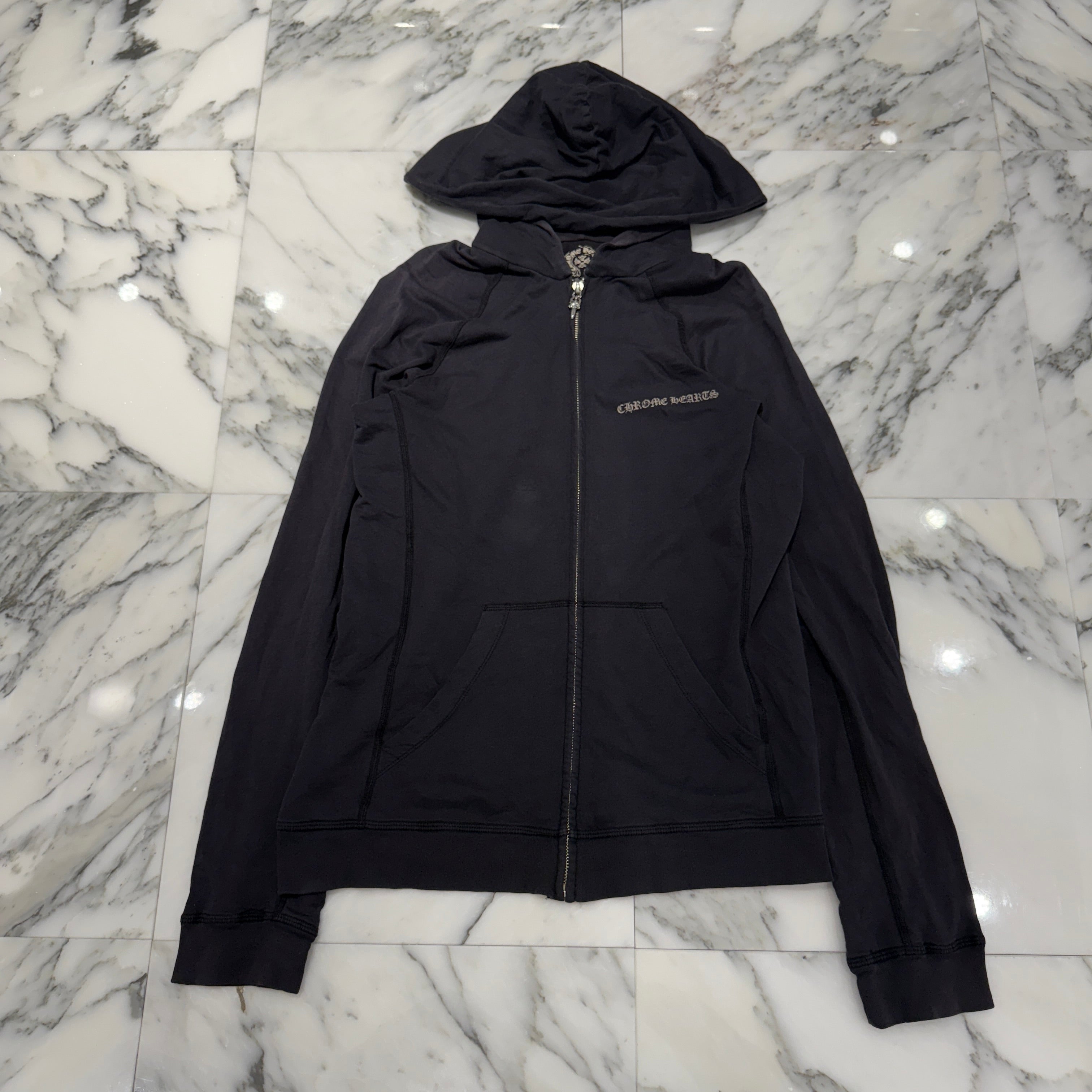 CHROME HEARTS OLD Back CH Plus Print Zip Up Hoodie Size S クロムハーツ オールド バック CHプラス プリント ジップアップフーディ サイズS