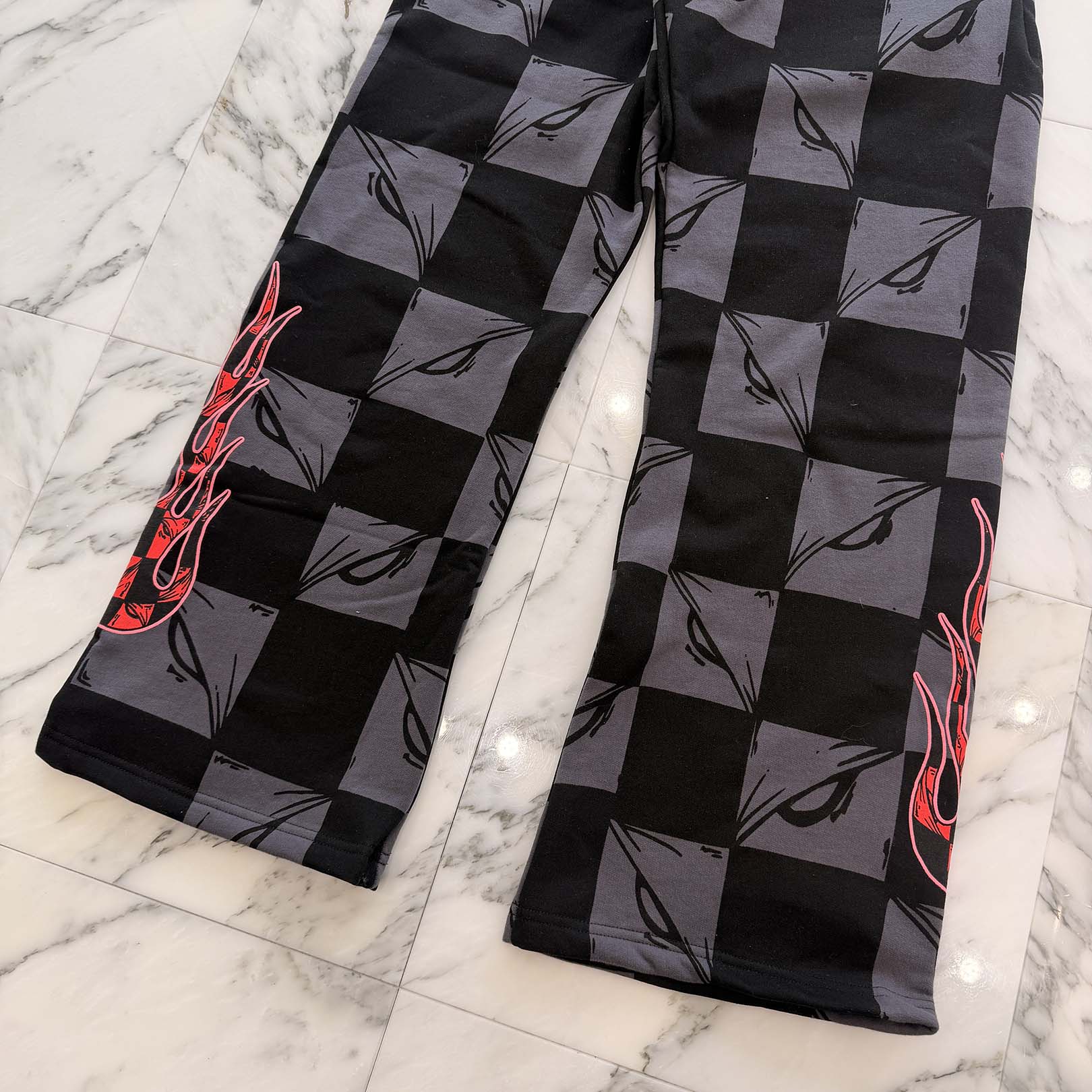 MATTY BOY ANTI PROMO 99 Eyes Flame Sweat Long Pants Size L マッティボーイ アンティ プロモ 99アイズ フレイム スウェット ロングパンツ サイズL