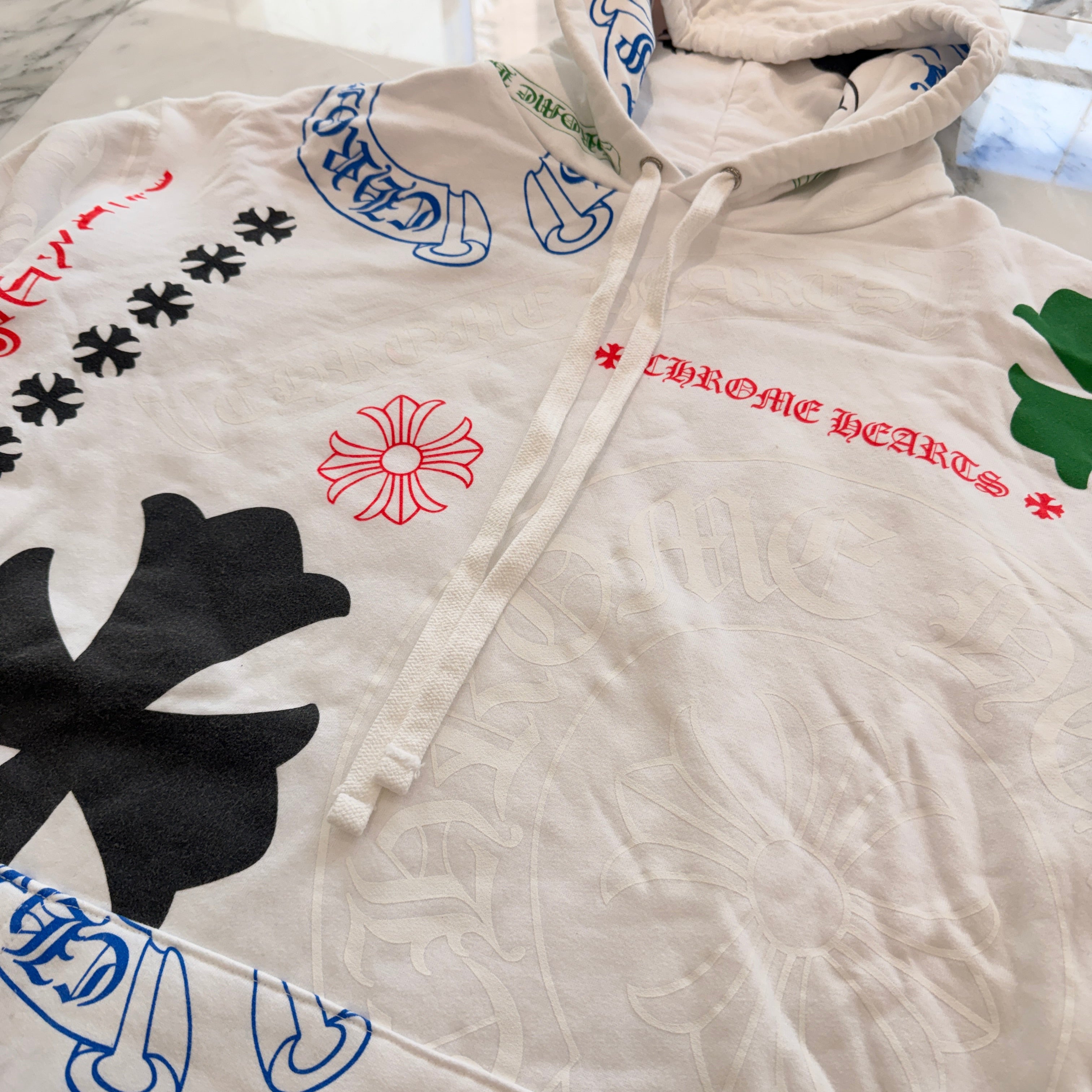 CHROME HEARTS Stencil Pullover Hoodie Size XXL クロムハーツ ステンシル プルオーバーフーディ サイズXXL