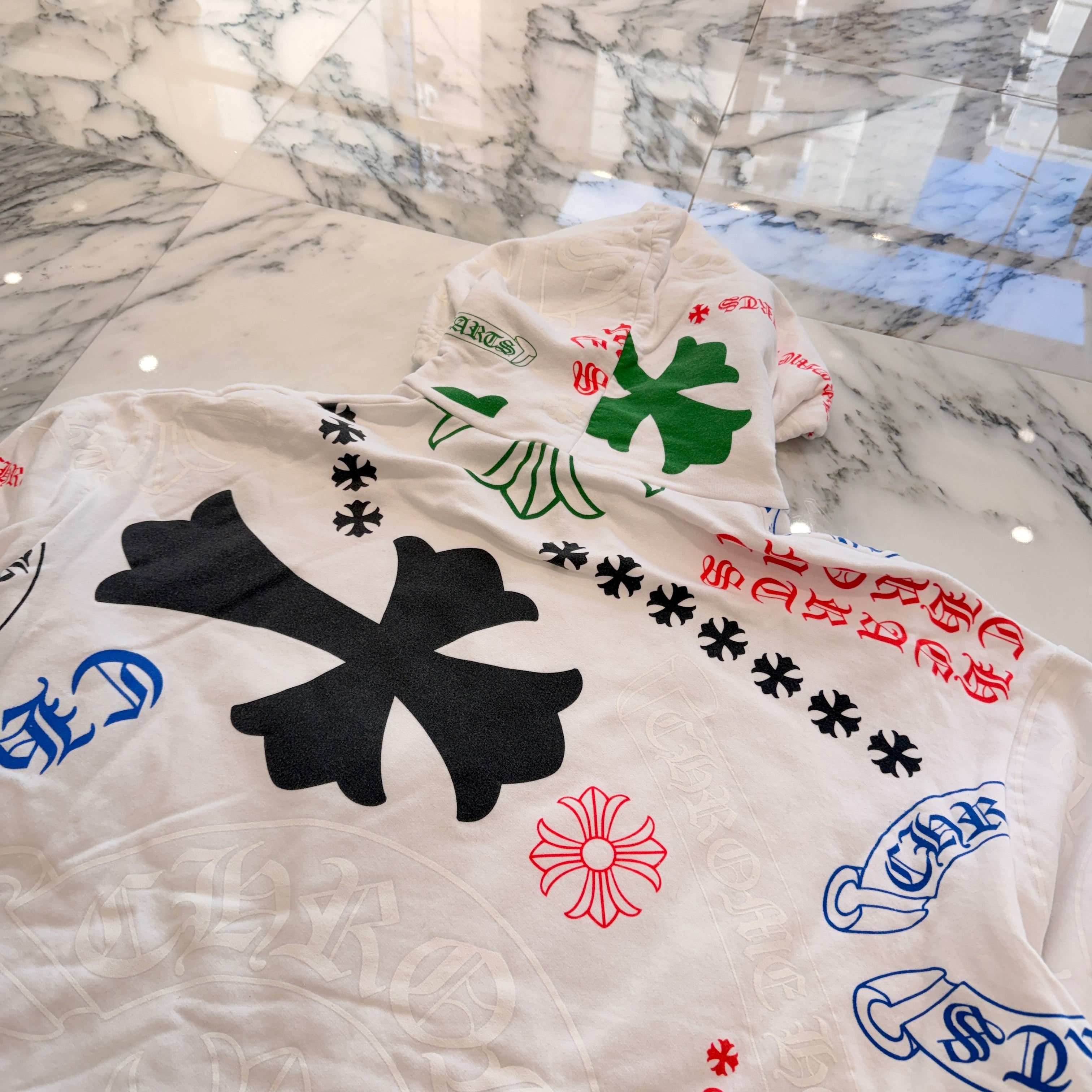 CHROME HEARTS Stencil Pullover Hoodie Size XXL クロムハーツ ステンシル プルオーバーフーディ サイズXXL
