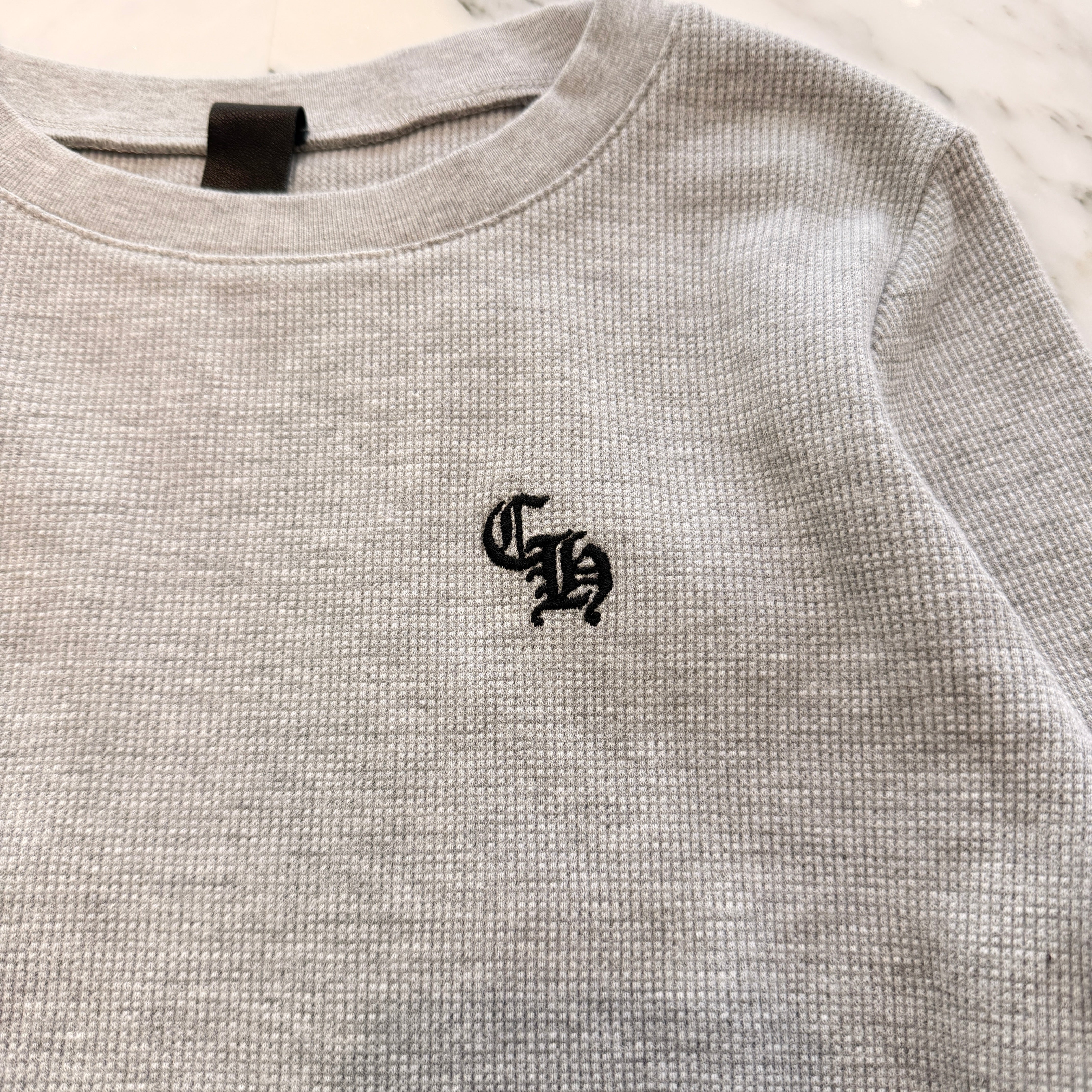 CHROME HEARTS Y NOT CH Embroidery Thermal Long Sleeve Tee Size M クロムハーツ ワイノット CH刺繍 サーマル ロングスリーブTシャツ サイズM