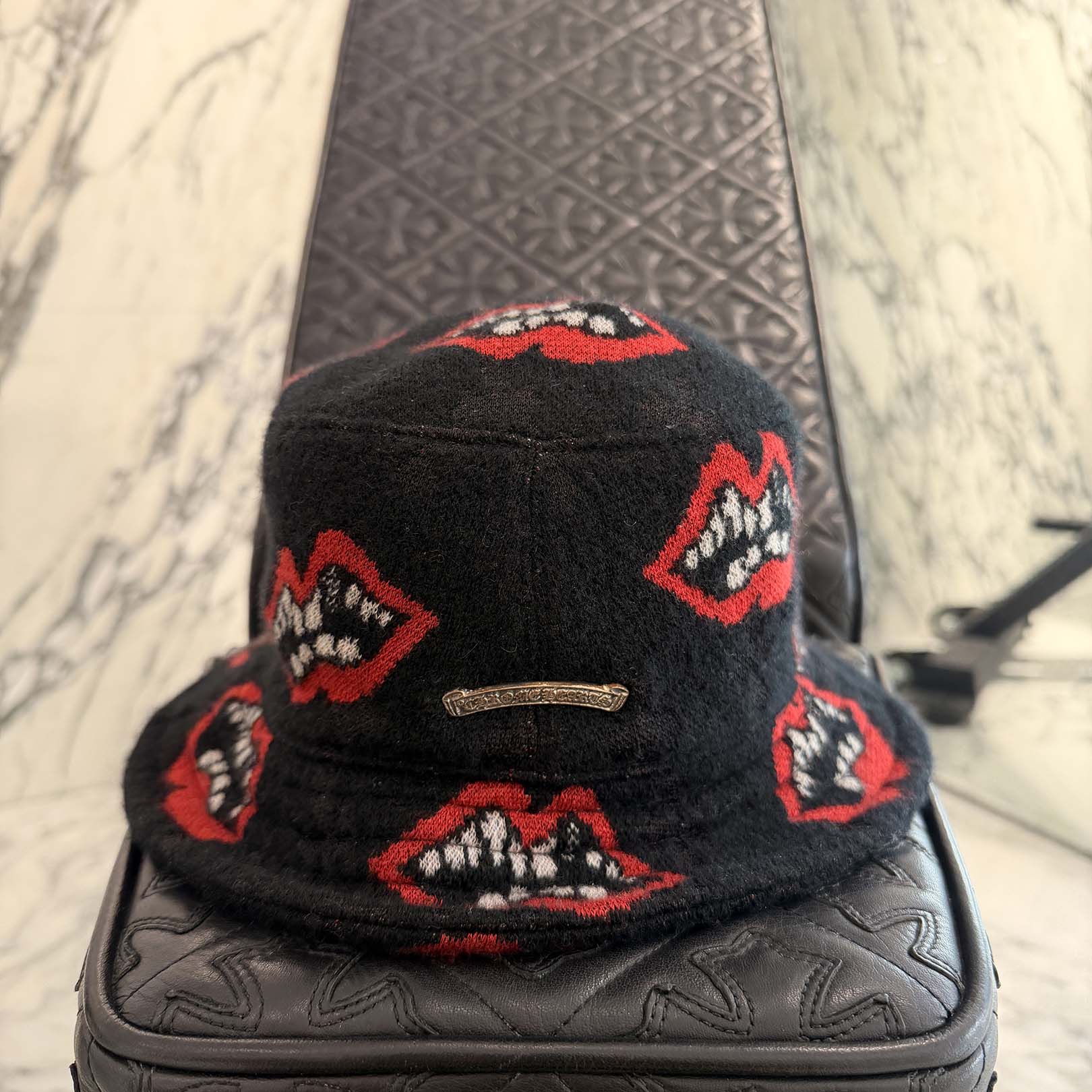 CHROME HEARTS × MATTY BOY Chomper Cashmere Bucket Hat Size XL (62.0cm) クロムハーツ × マッティボーイ チョンパー カシミヤ バケットハット サイズXL (62.0cm)