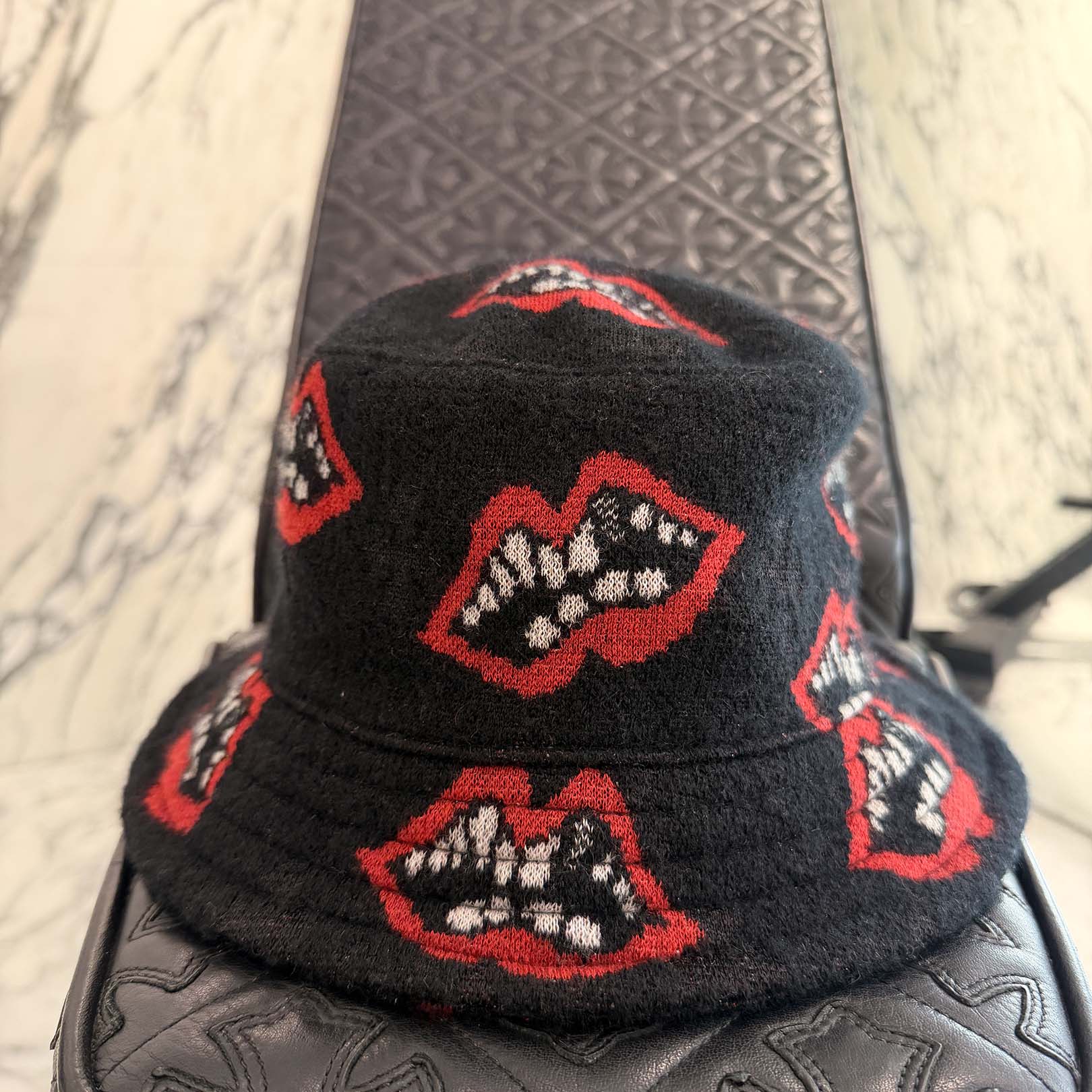 CHROME HEARTS × MATTY BOY Chomper Cashmere Bucket Hat Size XL (62.0cm) クロムハーツ × マッティボーイ チョンパー カシミヤ バケットハット サイズXL (62.0cm)