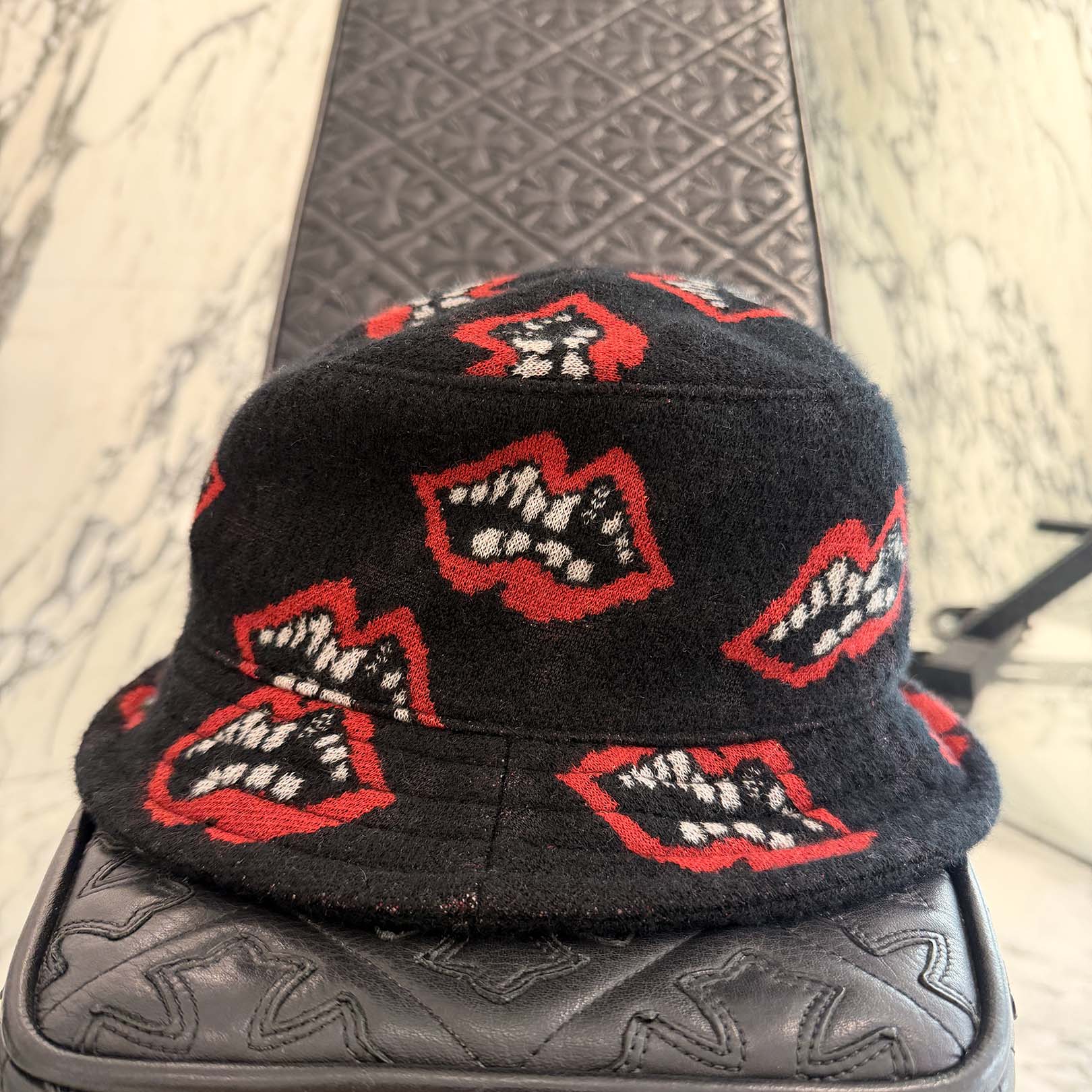 CHROME HEARTS × MATTY BOY Chomper Cashmere Bucket Hat Size XL (62.0cm) クロムハーツ × マッティボーイ チョンパー カシミヤ バケットハット サイズXL (62.0cm)