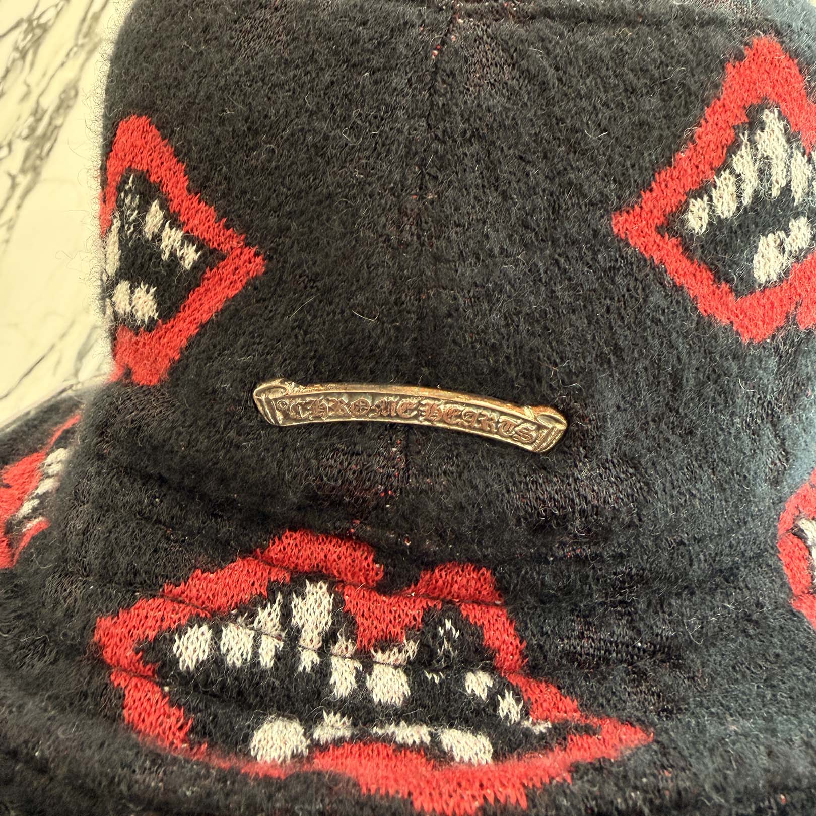 CHROME HEARTS × MATTY BOY Chomper Cashmere Bucket Hat Size XL (62.0cm) クロムハーツ × マッティボーイ チョンパー カシミヤ バケットハット サイズXL (62.0cm)