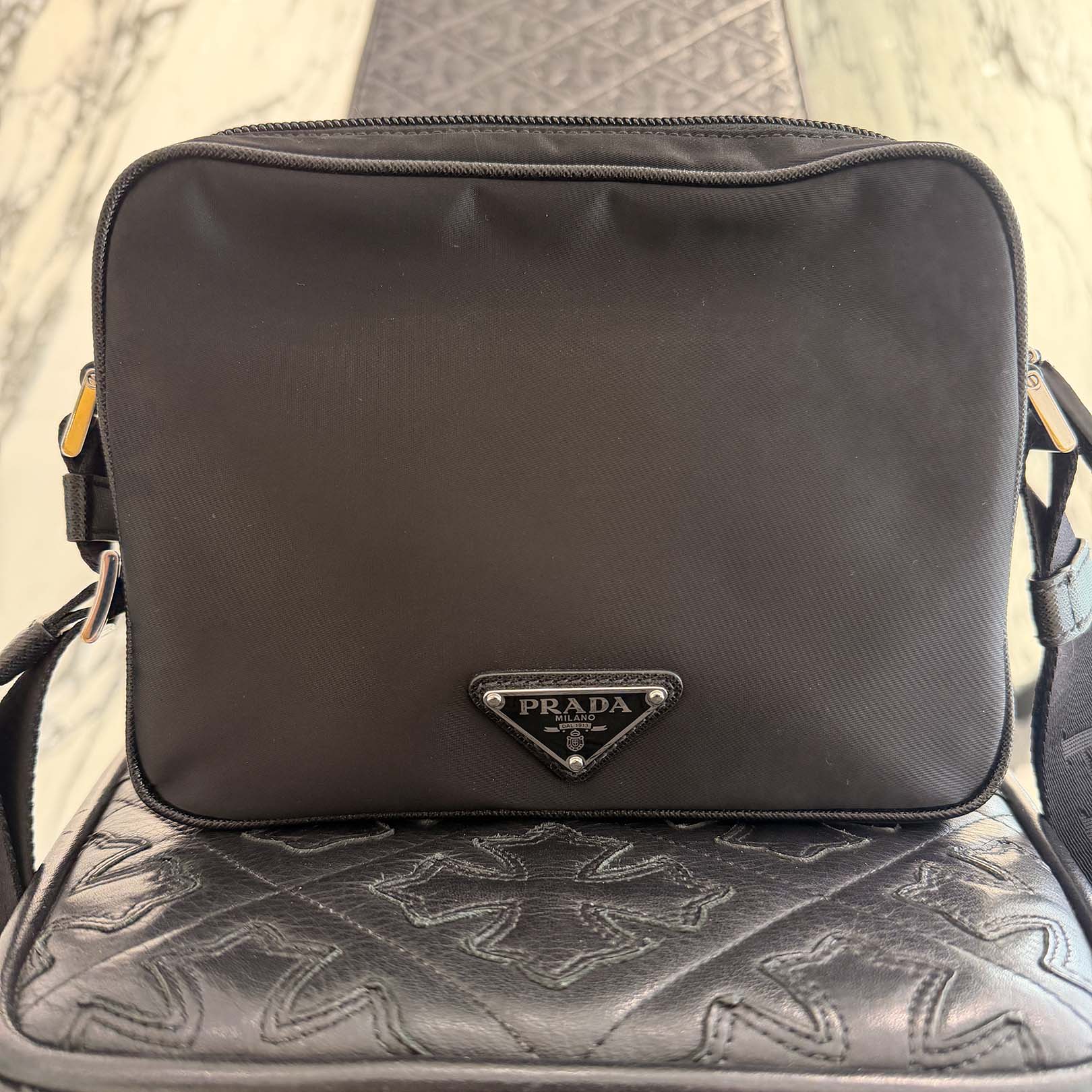 PRADA Saffiano/Tessuto Shoulder Bag 2VH144 プラダ サフィアーノ/テスート ショルダーバッグ