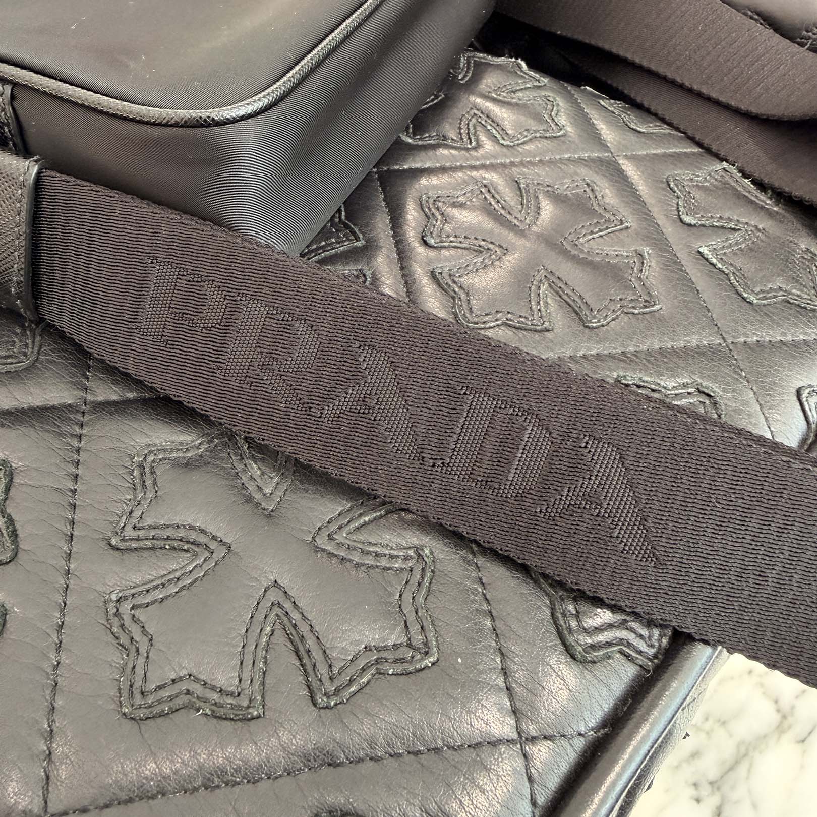PRADA Saffiano/Tessuto Shoulder Bag 2VH144 プラダ サフィアーノ/テスート ショルダーバッグ