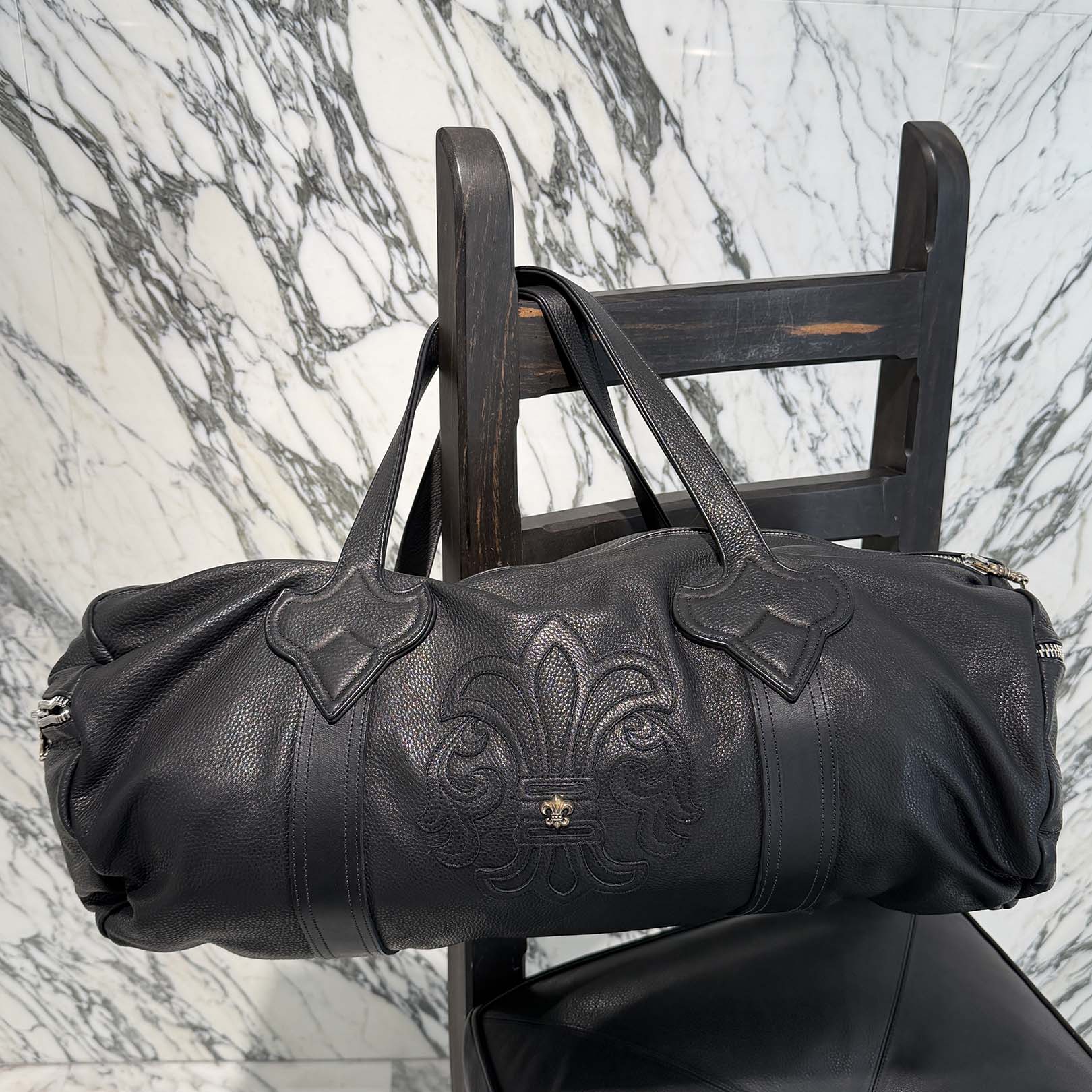 CHROME HEARTS BS Fluer Leather Duffle Bag クロムハーツ BSフレア レザーダッフルバッグ