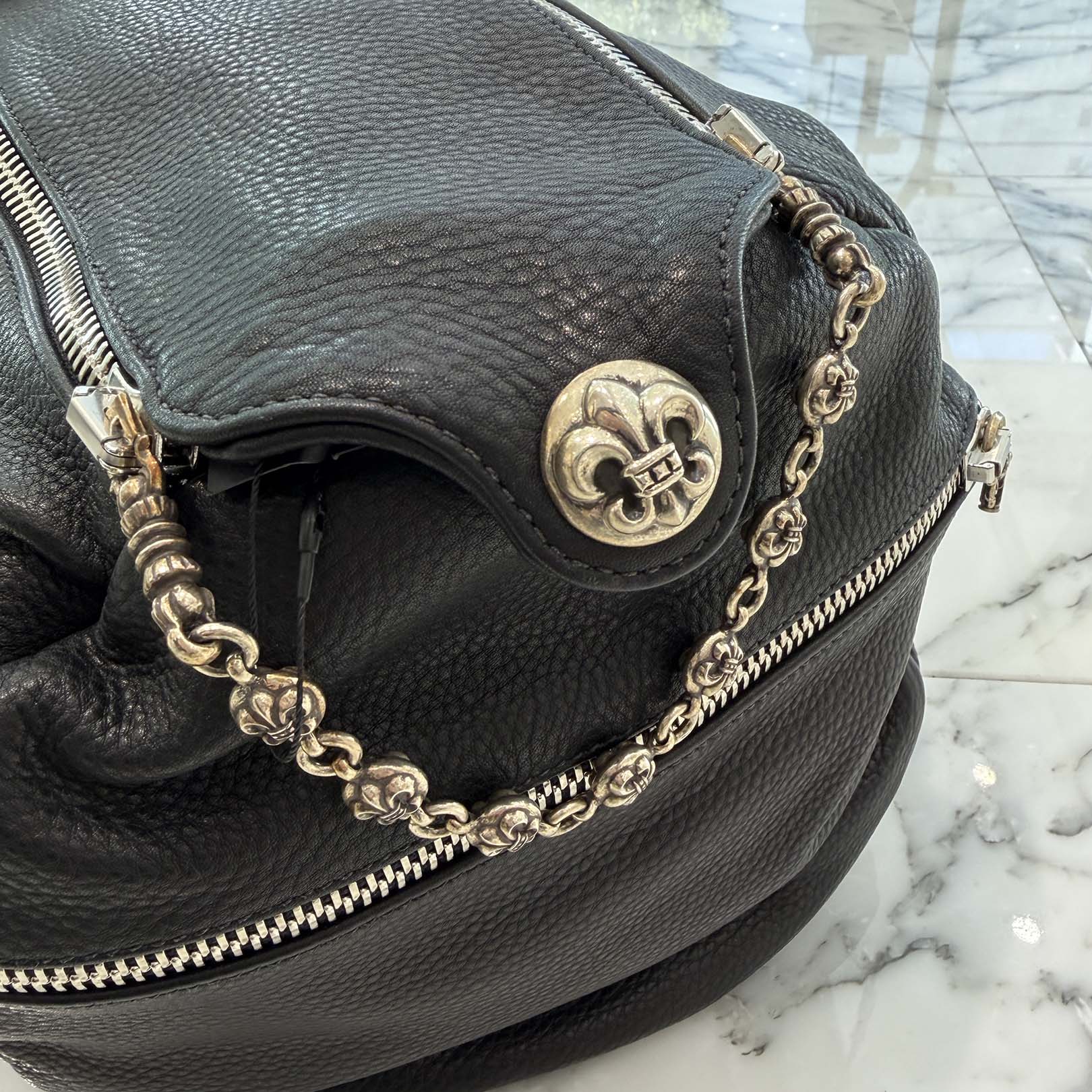 CHROME HEARTS BS Fluer Leather Duffle Bag クロムハーツ BSフレア レザーダッフルバッグ