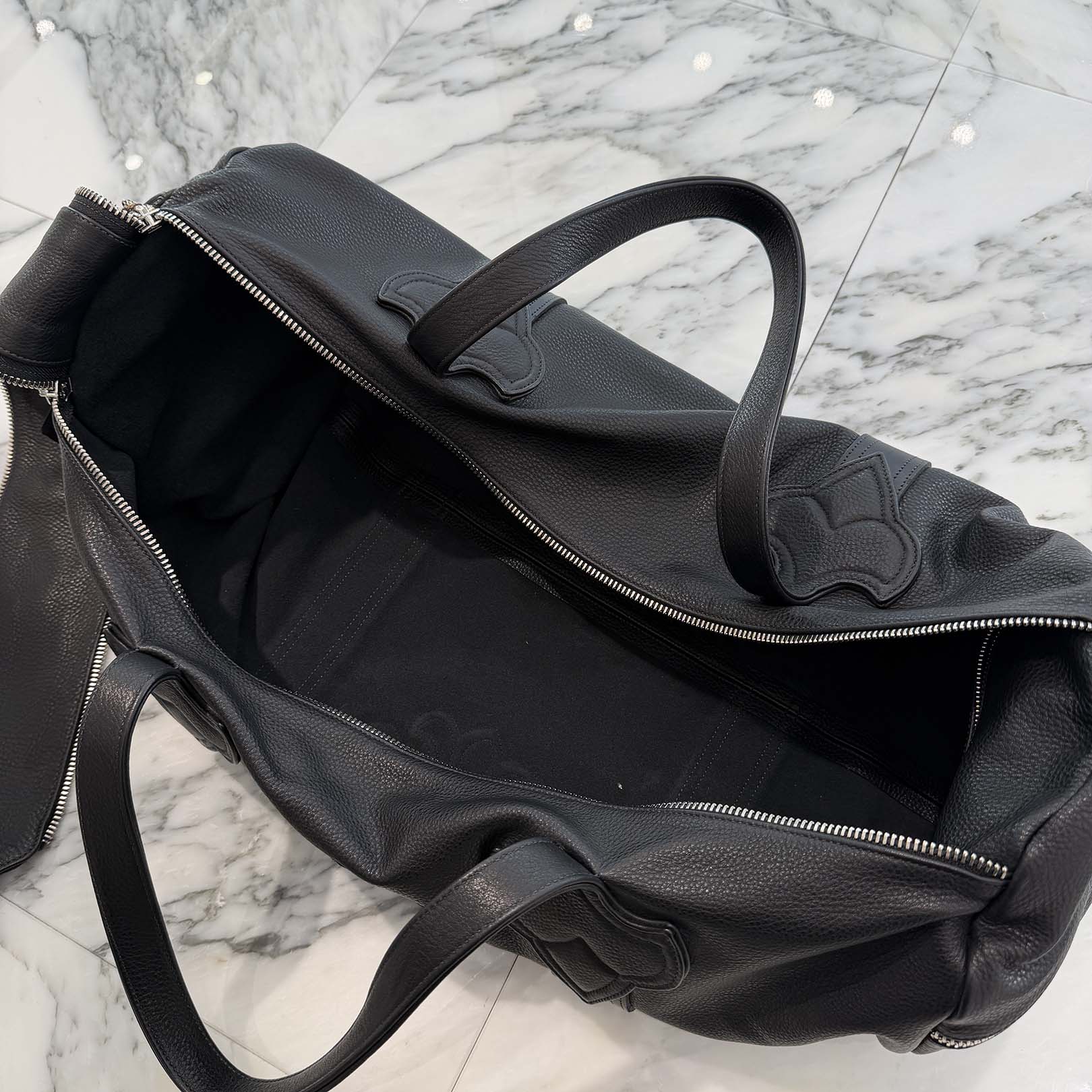 CHROME HEARTS BS Fluer Leather Duffle Bag クロムハーツ BSフレア レザーダッフルバッグ