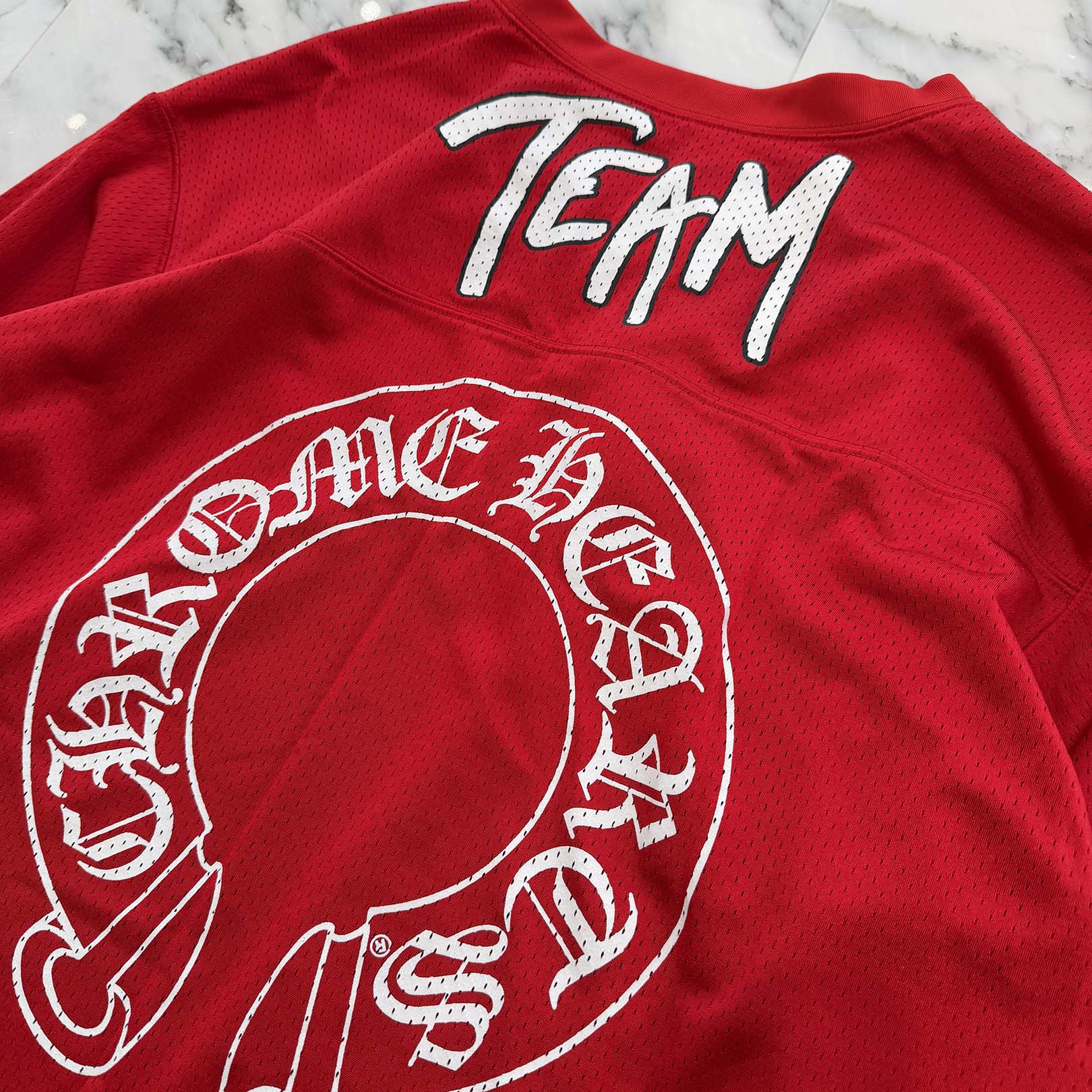 CHROME HEARTS × MATTY BOY "TEAM" Mesh Warm Up Jersey Size XL クロムハーツ × マッティボーイ "チーム" メッシュウォームアップジャージー サイズXL