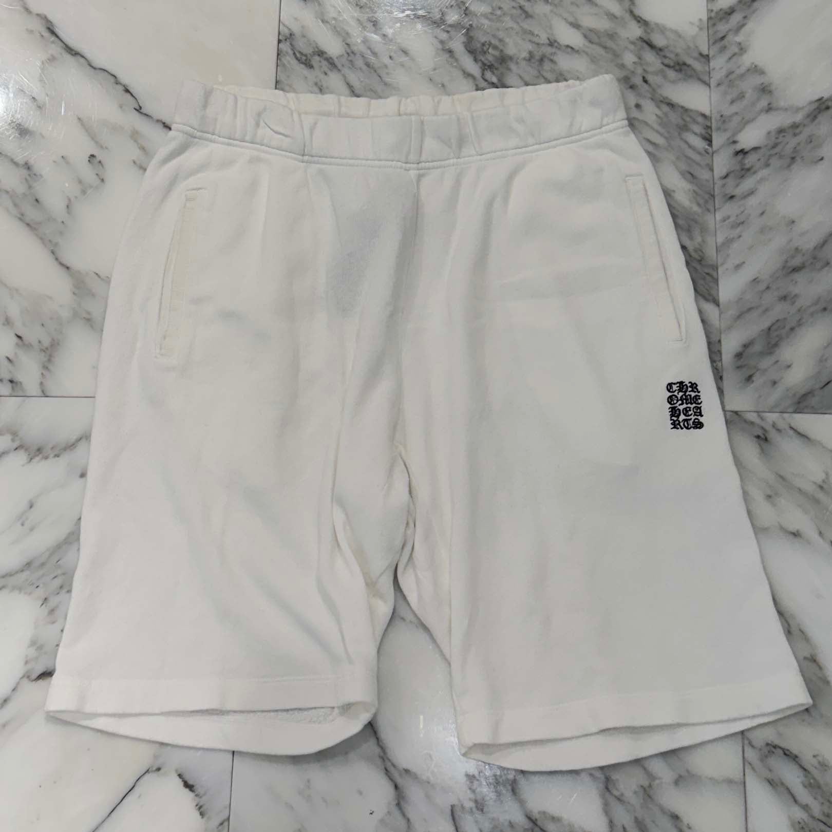 CHROME HEARTS Y NOT Vertical Logo Cross Embroidery Shorts Size M クロムハーツ ワイノット バーティカルロゴ クロス刺繍 ショーツ サイズM