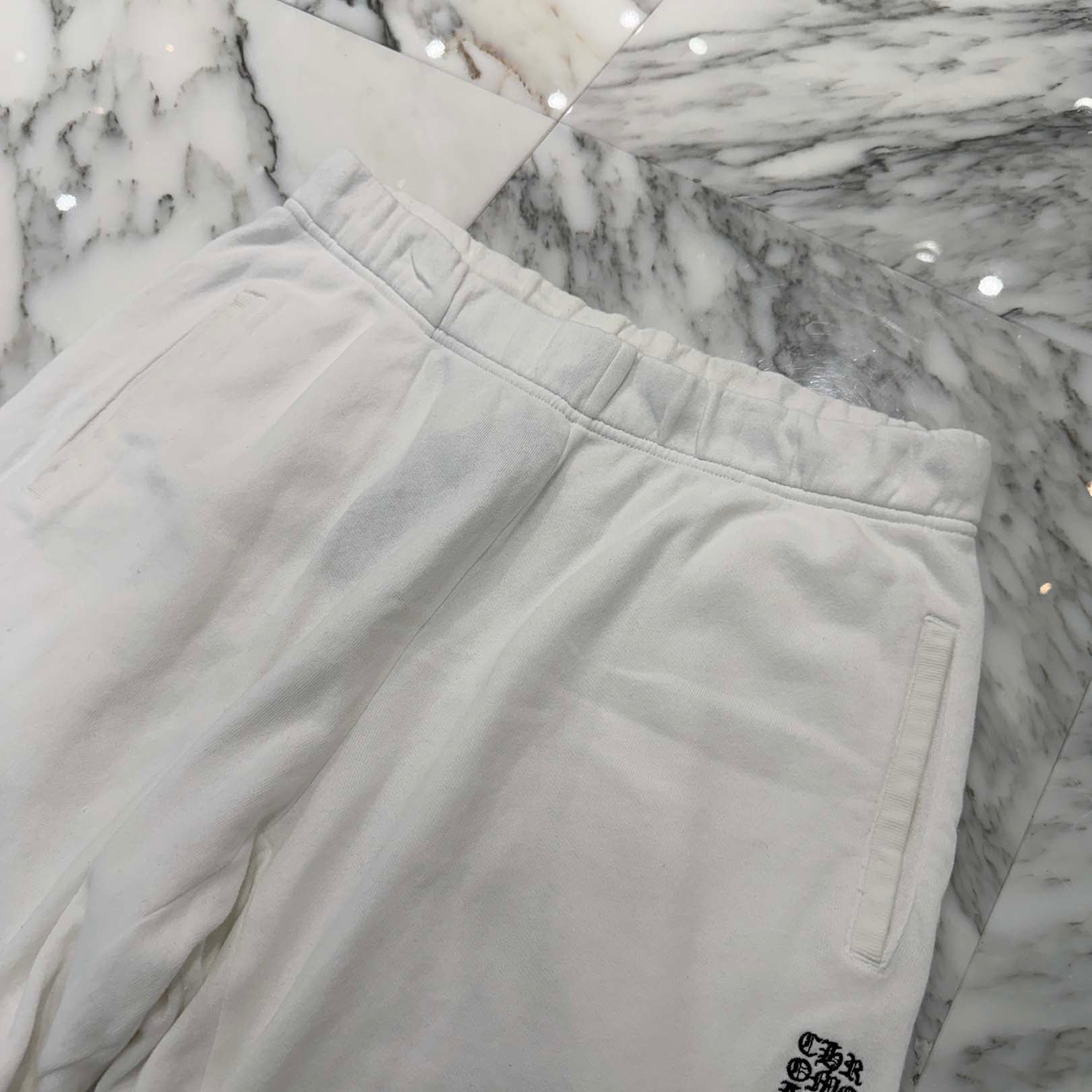 CHROME HEARTS Y NOT Vertical Logo Cross Embroidery Shorts Size M クロムハーツ ワイノット バーティカルロゴ クロス刺繍 ショーツ サイズM
