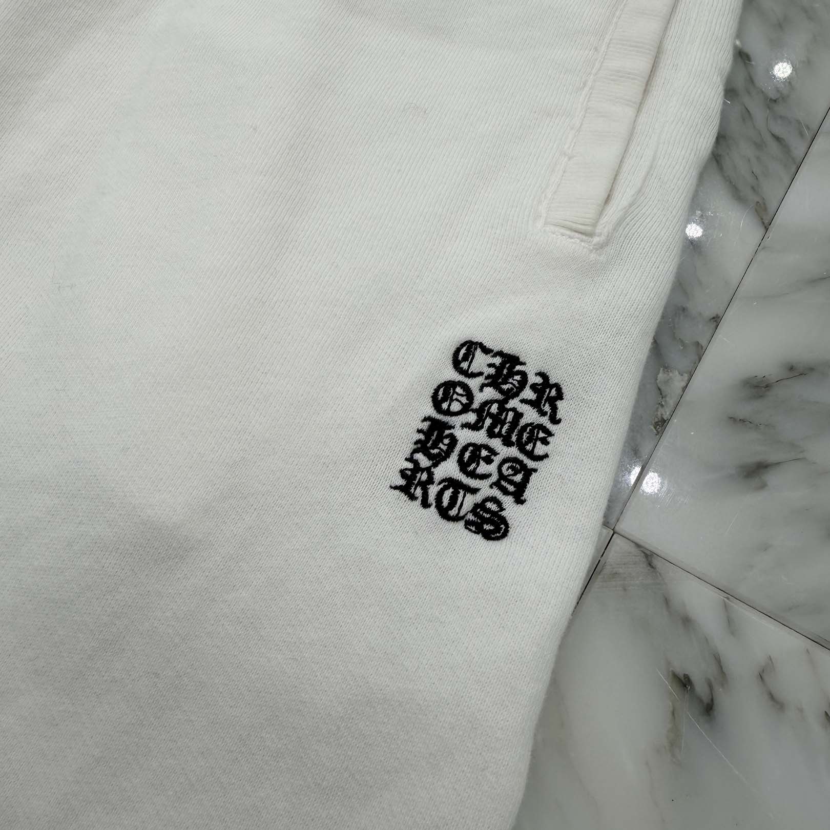 CHROME HEARTS Y NOT Vertical Logo Cross Embroidery Shorts Size M クロムハーツ ワイノット バーティカルロゴ クロス刺繍 ショーツ サイズM