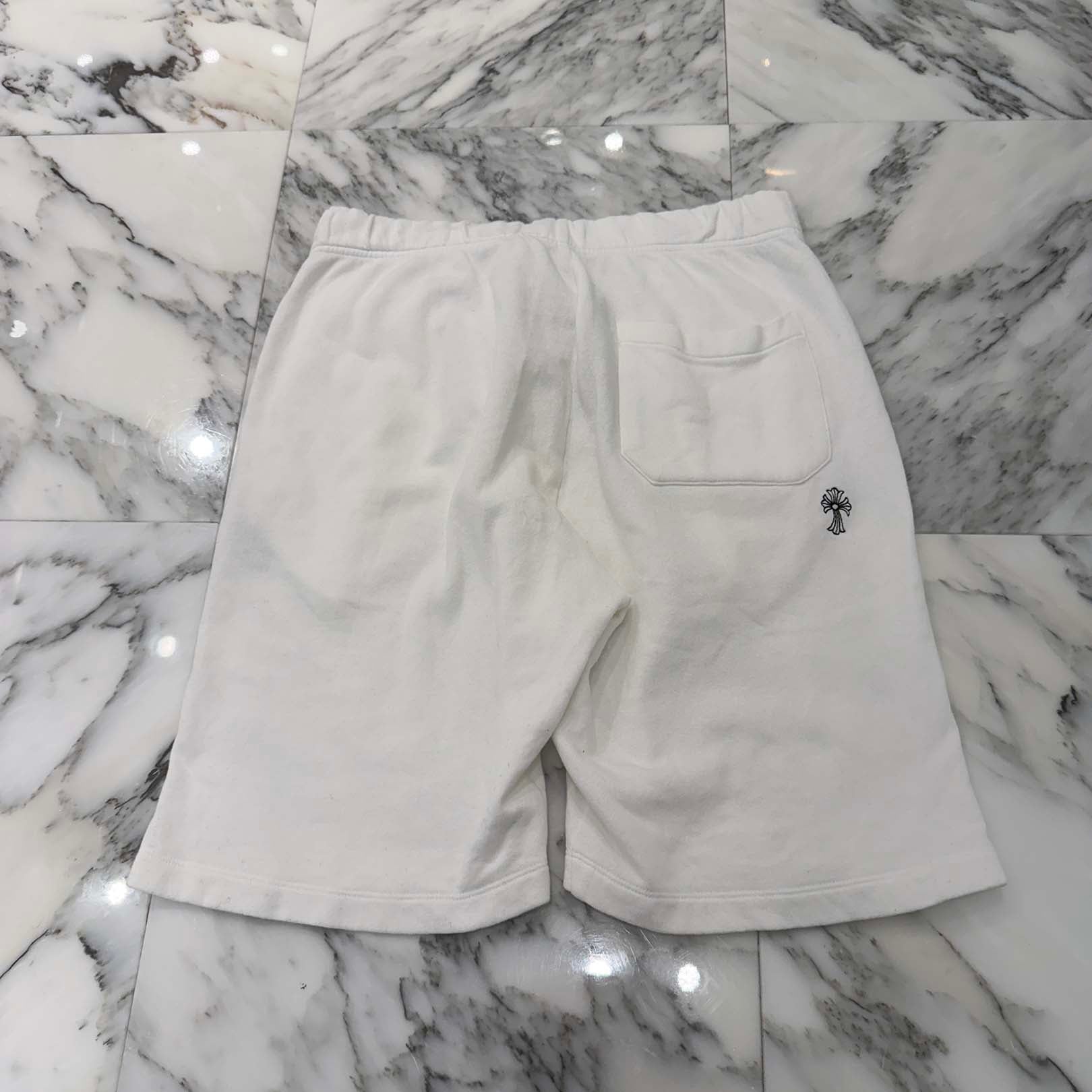 CHROME HEARTS Y NOT Vertical Logo Cross Embroidery Shorts Size M クロムハーツ ワイノット バーティカルロゴ クロス刺繍 ショーツ サイズM