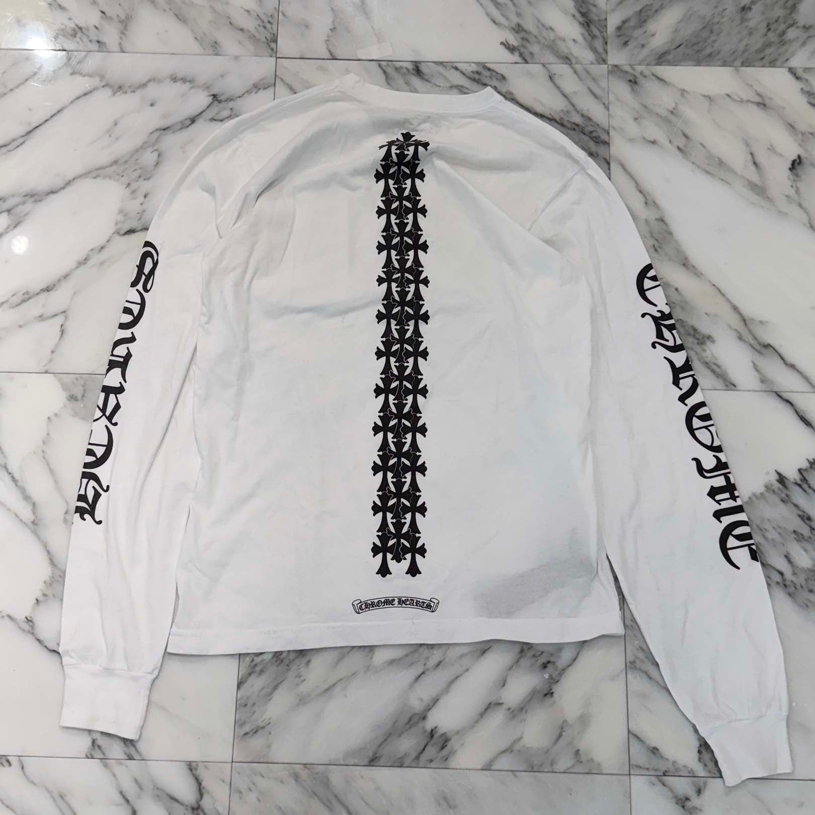 CHROME HEARTS Tire Track Long Sleeve Tee Size M クロムハーツ タイヤトラックロングスリーブTシャツ サイズM