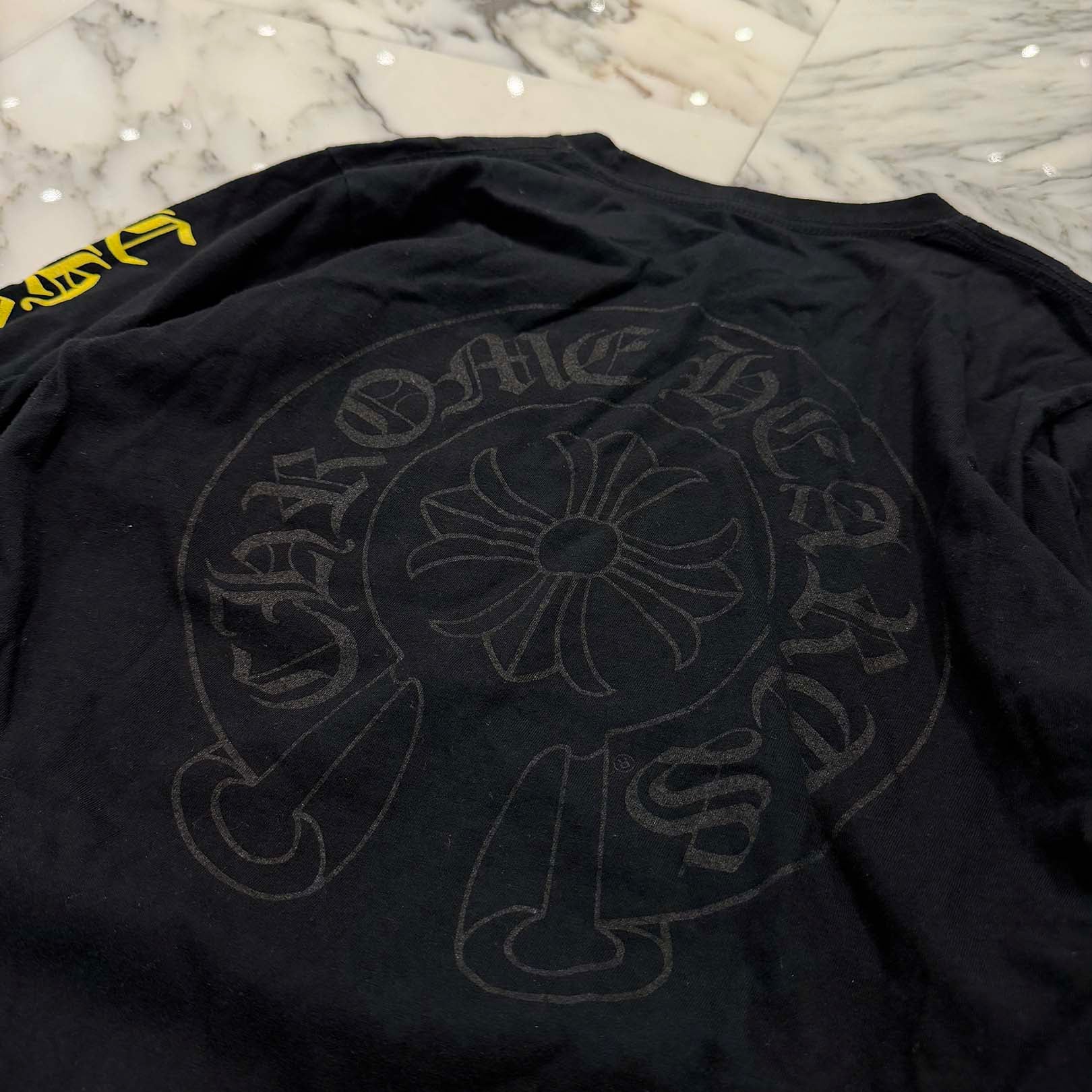 CHROME HEARTS Arm Gradation Logo Horseshoe Long Sleeve Tee Size S クロムハーツ アーム グラデーションロゴ ホースシュー ロングスリーブ Tシャツ サイズS