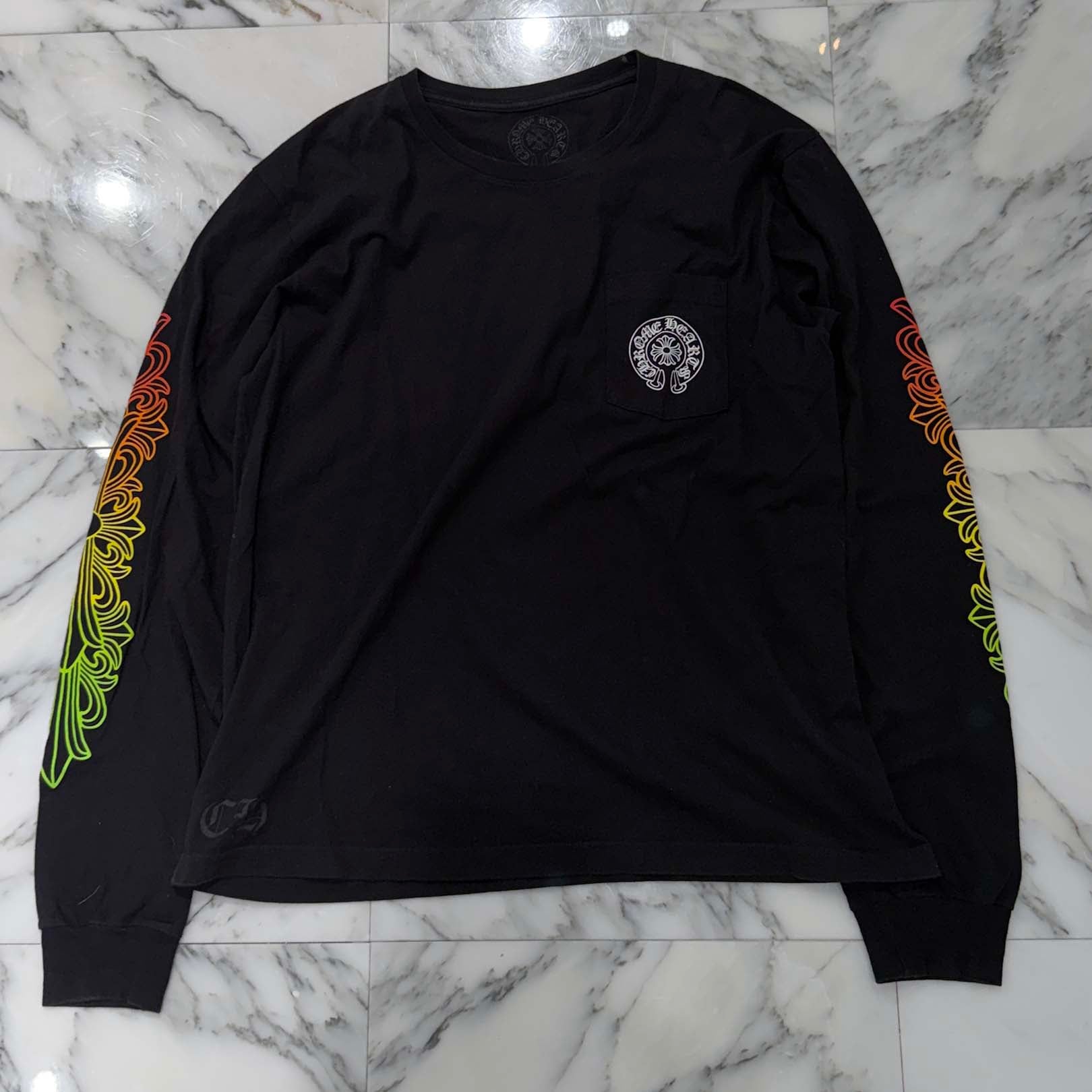 CHROME HEARTS Back Grad Circle Logo Long Sleeve Tee Size XL クロムハーツ バックグラデーション サークルロゴ ロングスリーブTシャツ サイズXL