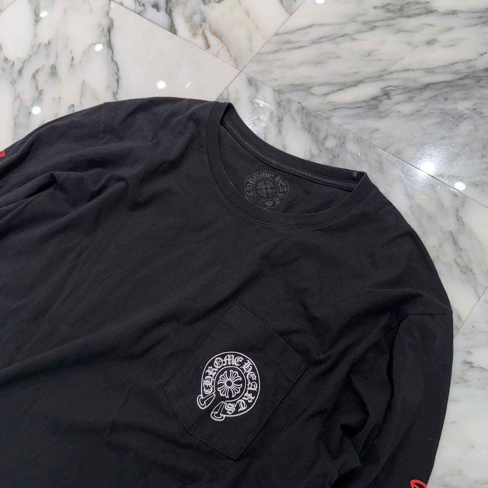 CHROME HEARTS Back Grad Circle Logo Long Sleeve Tee Size XL クロムハーツ バックグラデーション サークルロゴ ロングスリーブTシャツ サイズXL