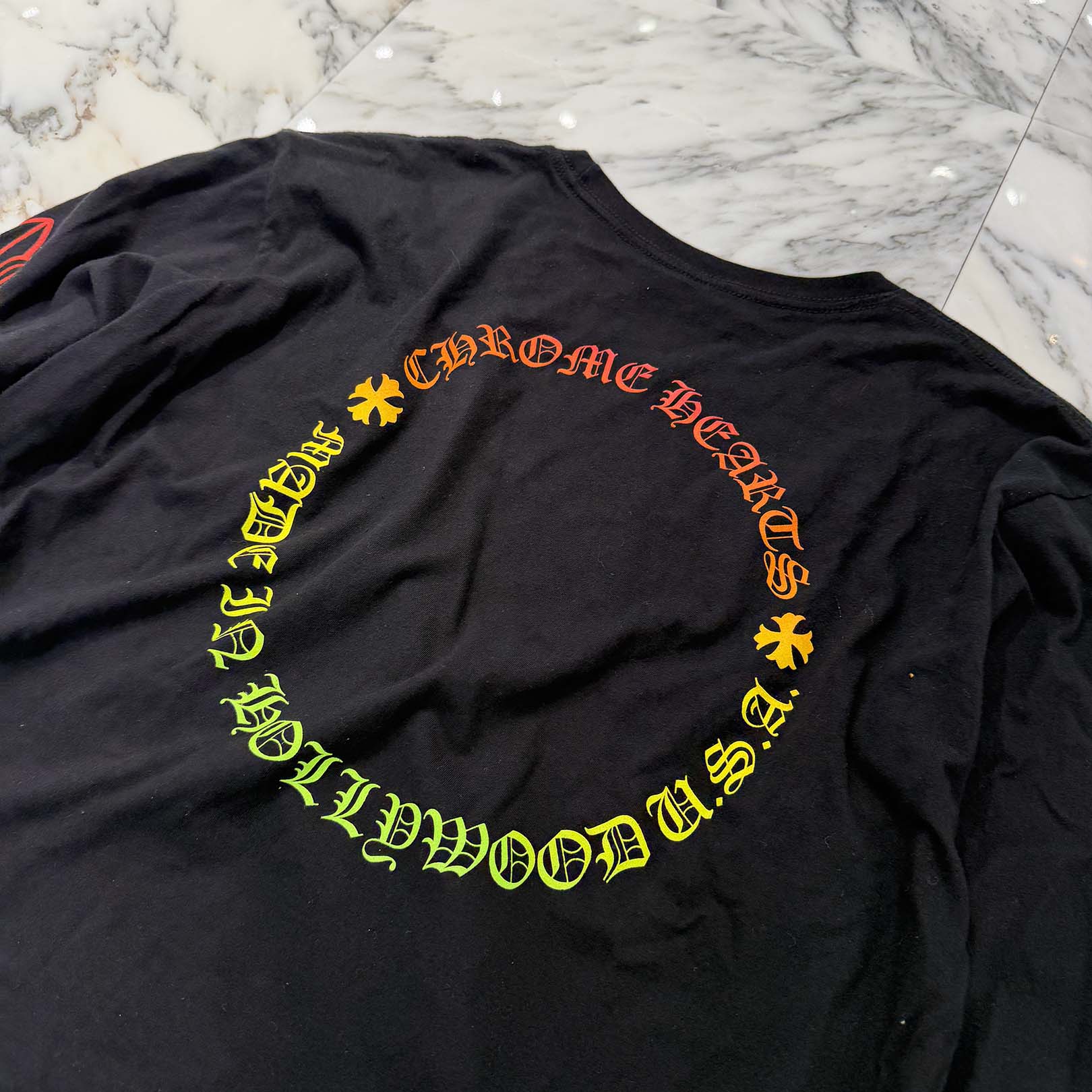 CHROME HEARTS Back Grad Circle Logo Long Sleeve Tee Size XL クロムハーツ バックグラデーション サークルロゴ ロングスリーブTシャツ サイズXL