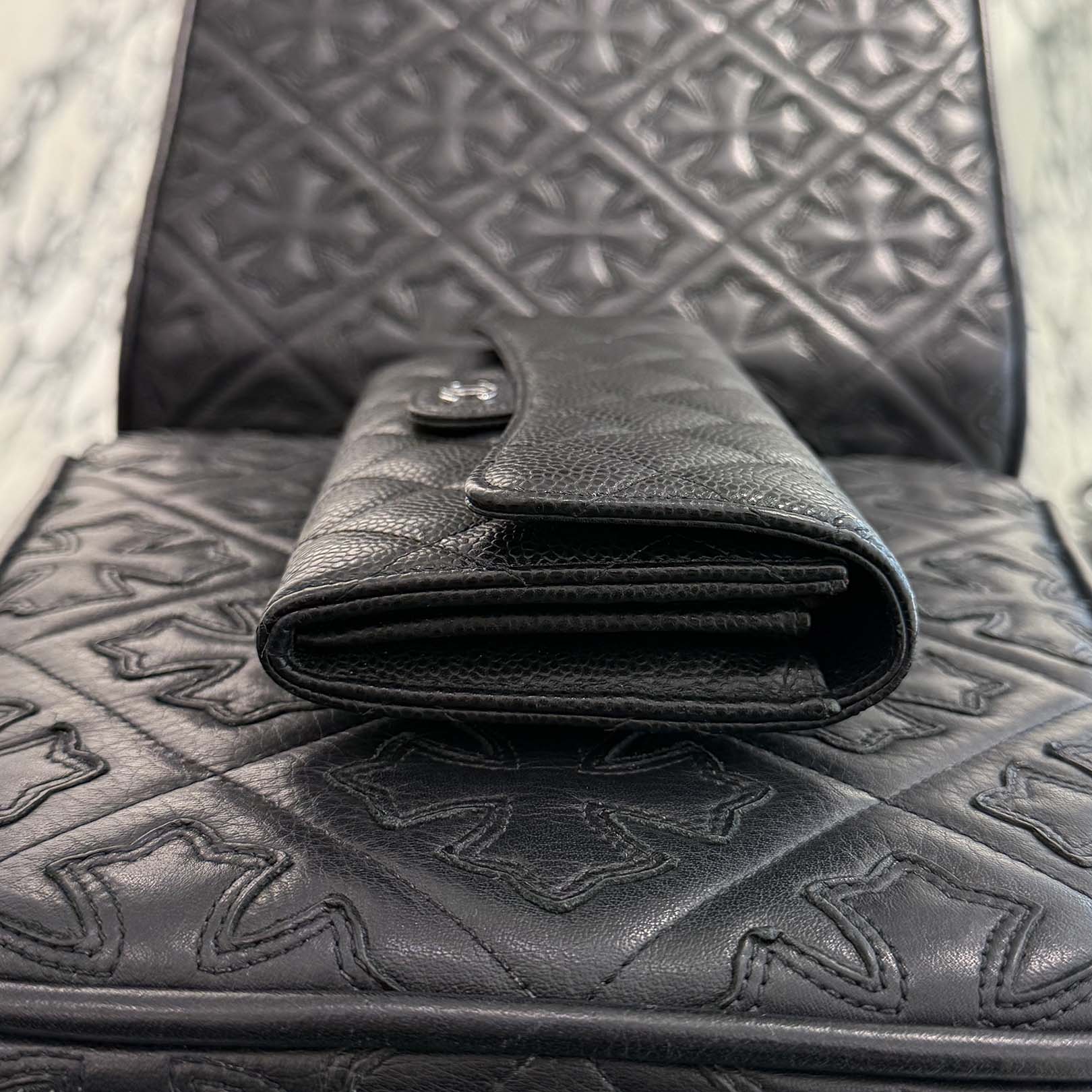 CHANEL Matelasse Classic Long Flap Wallet AP0241 Y01588 C3906 シャネル マトラッセ クラシック ロング フラップ ウォレット